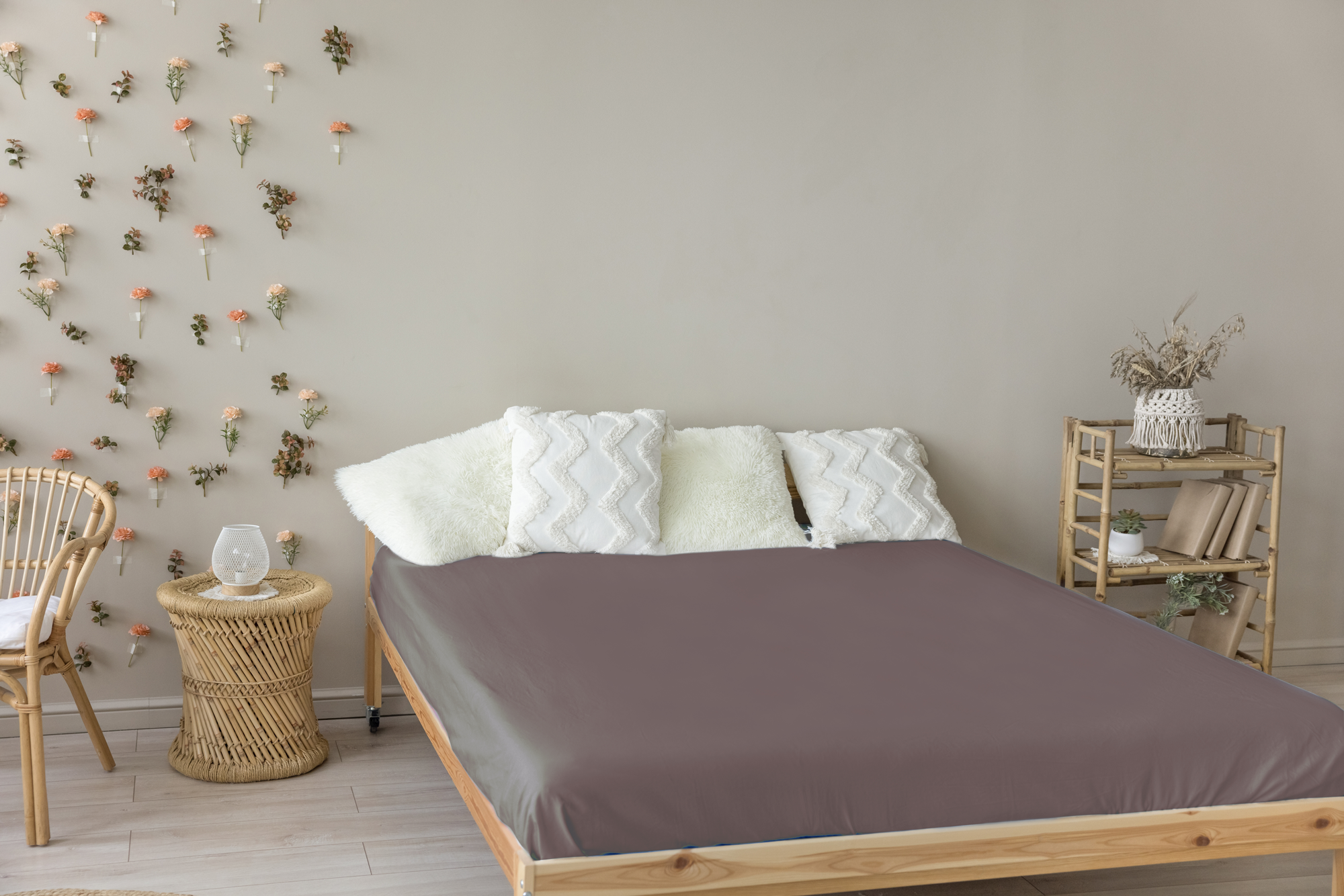 Livessa Taupe Spannbettlaken