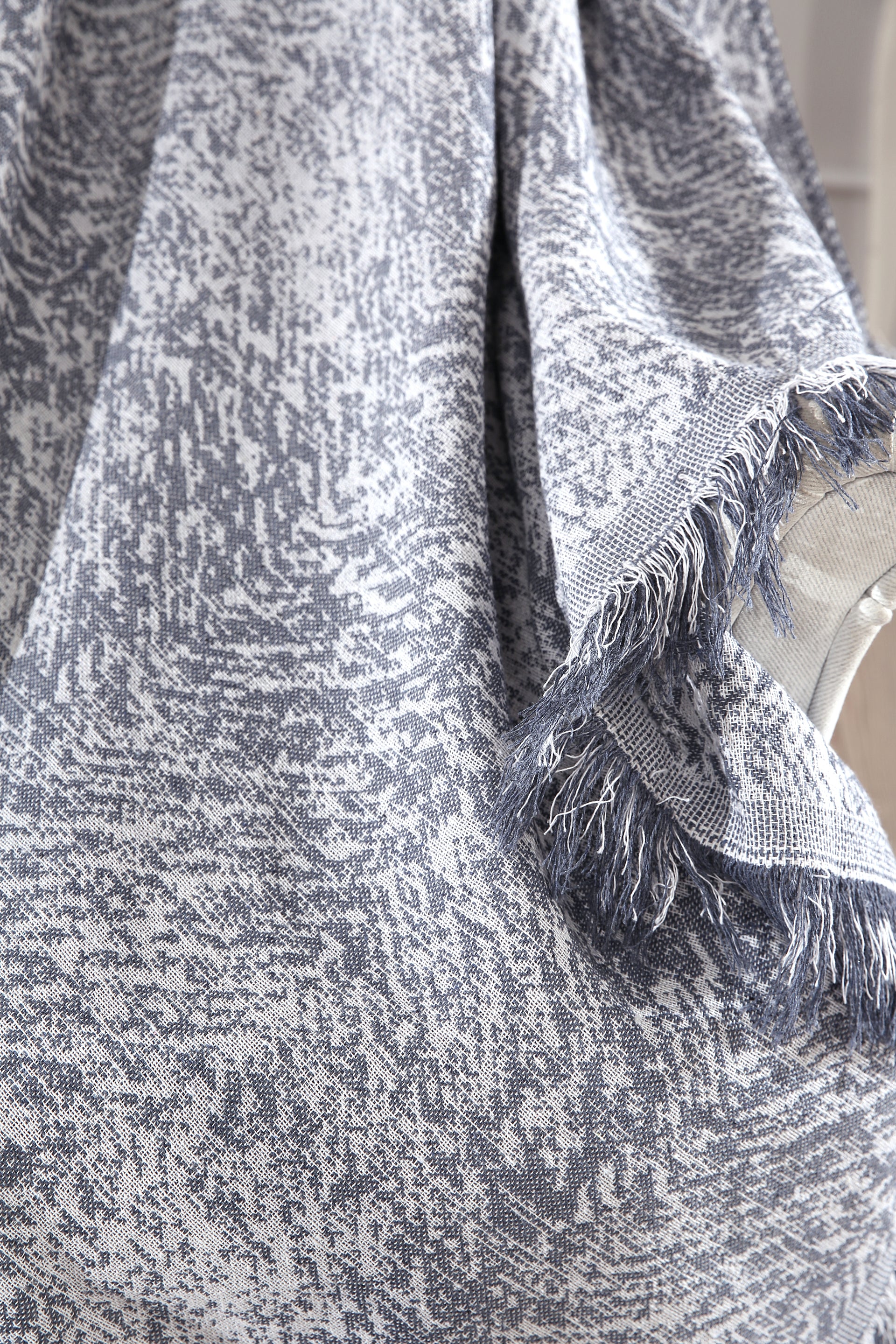 Jeansblau Tagesdecke