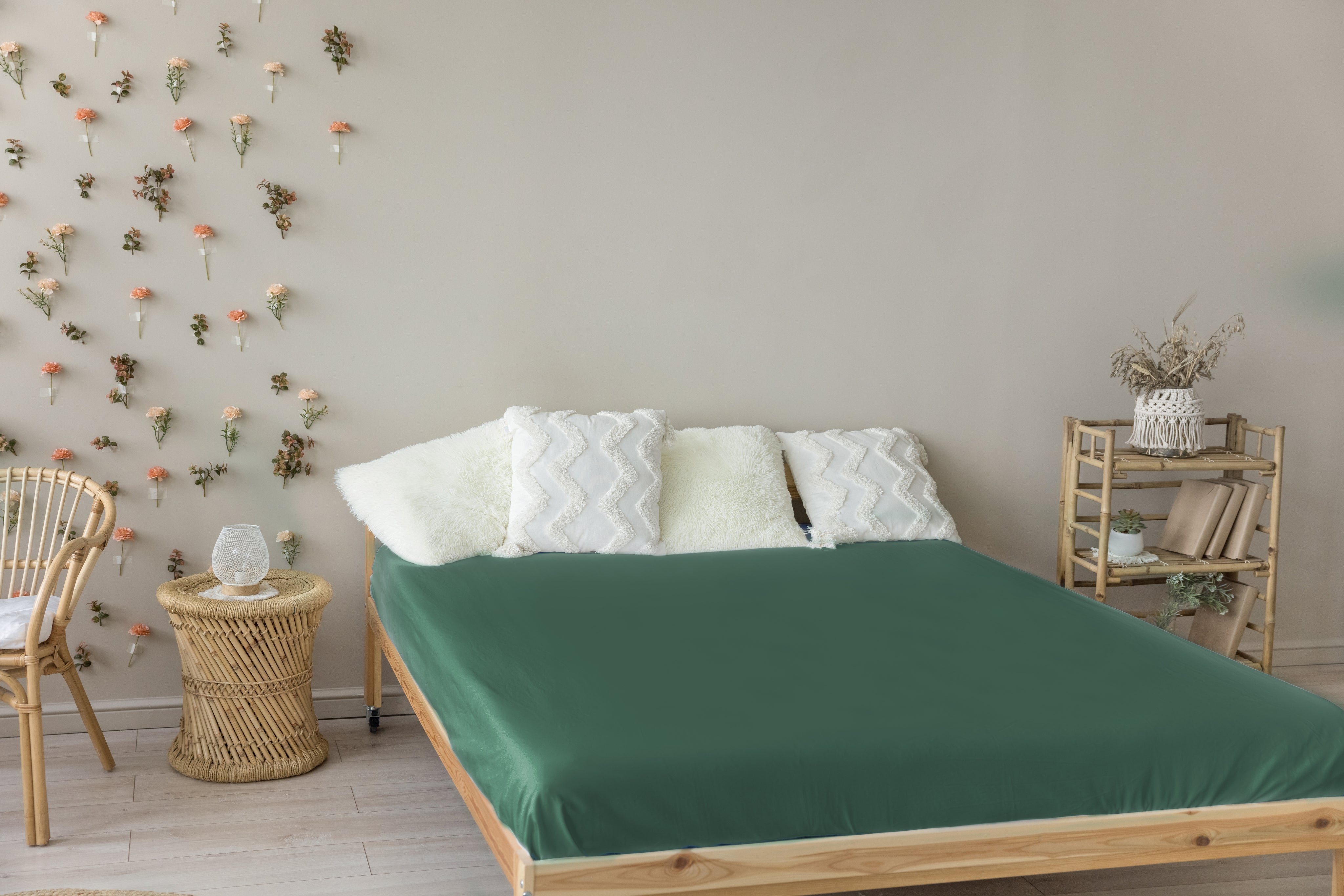 Livessa Dunkelgrün Spannbettlaken