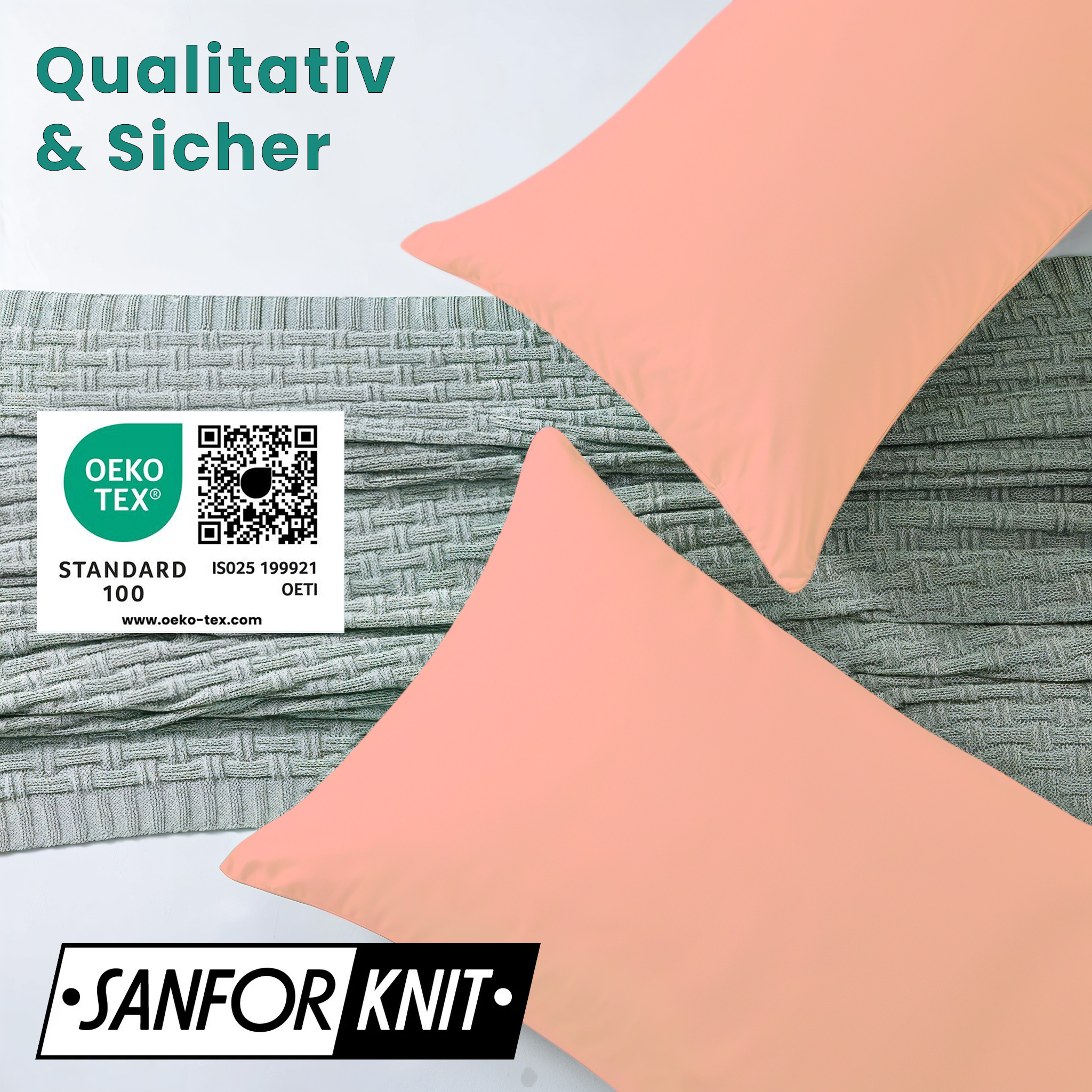 Livessa Rosa Kissenbezug (2er Set)