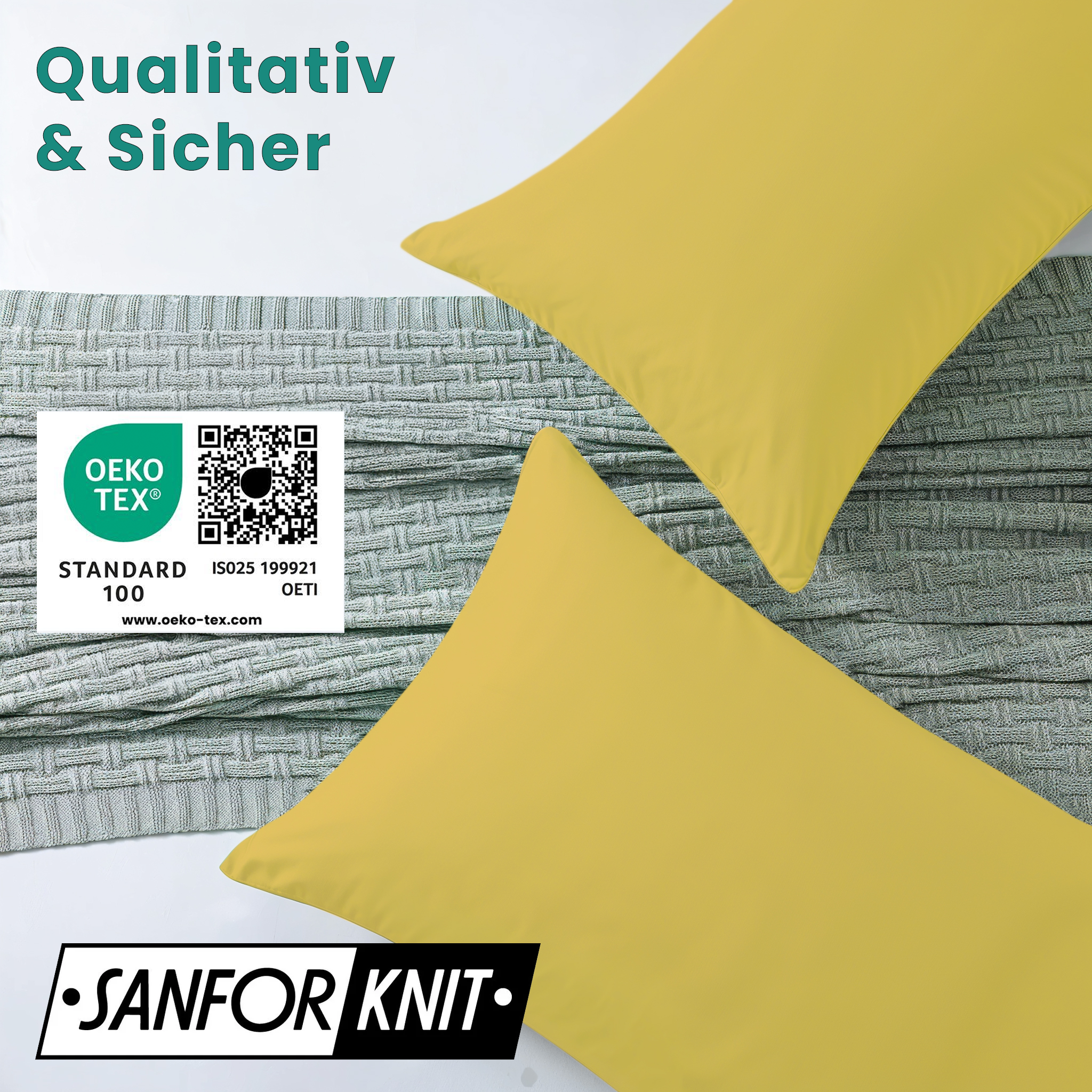 Livessa Gelb Kissenbezug (2er Set)