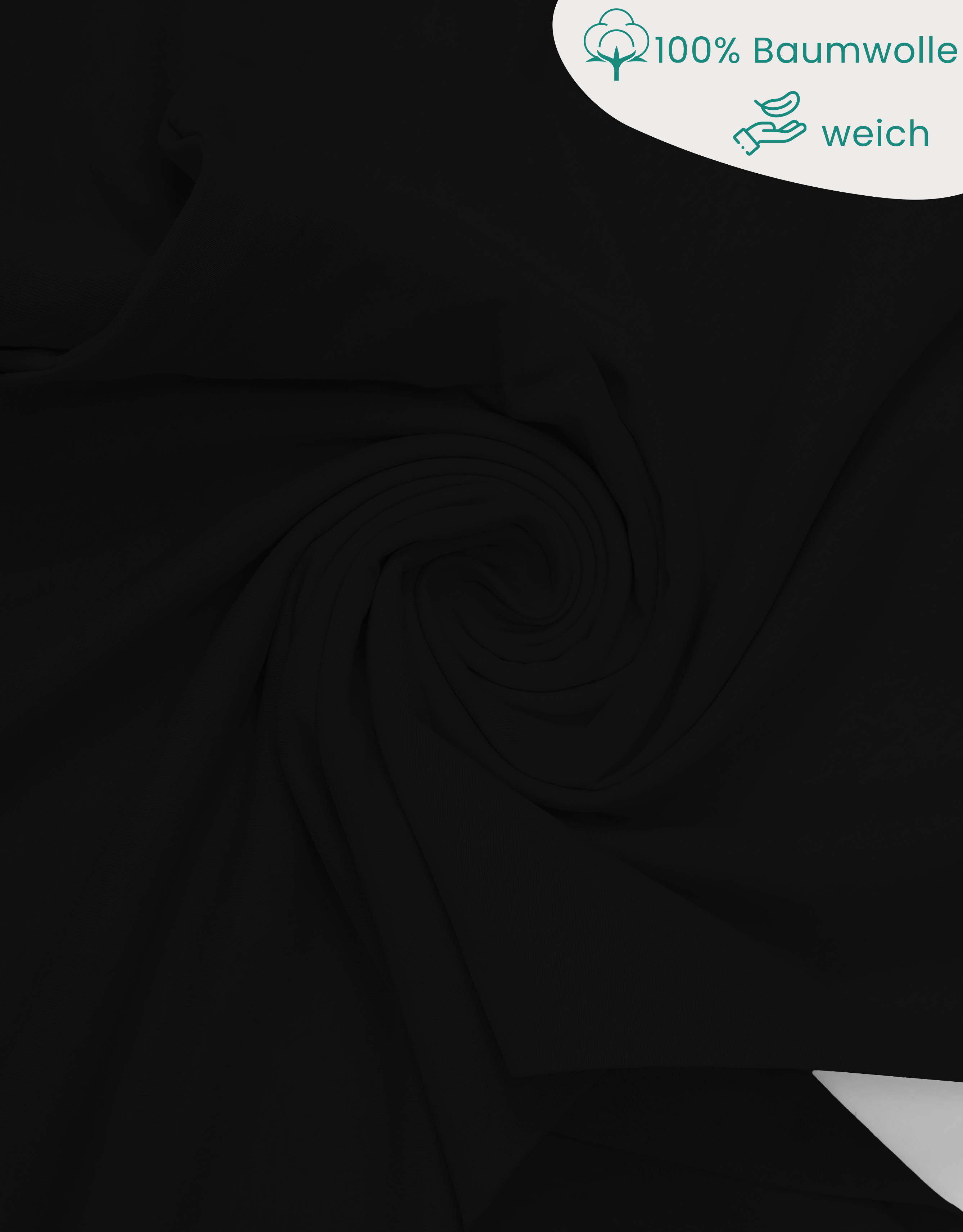 Livessa Schwarz Kissenbezug (2er Set)