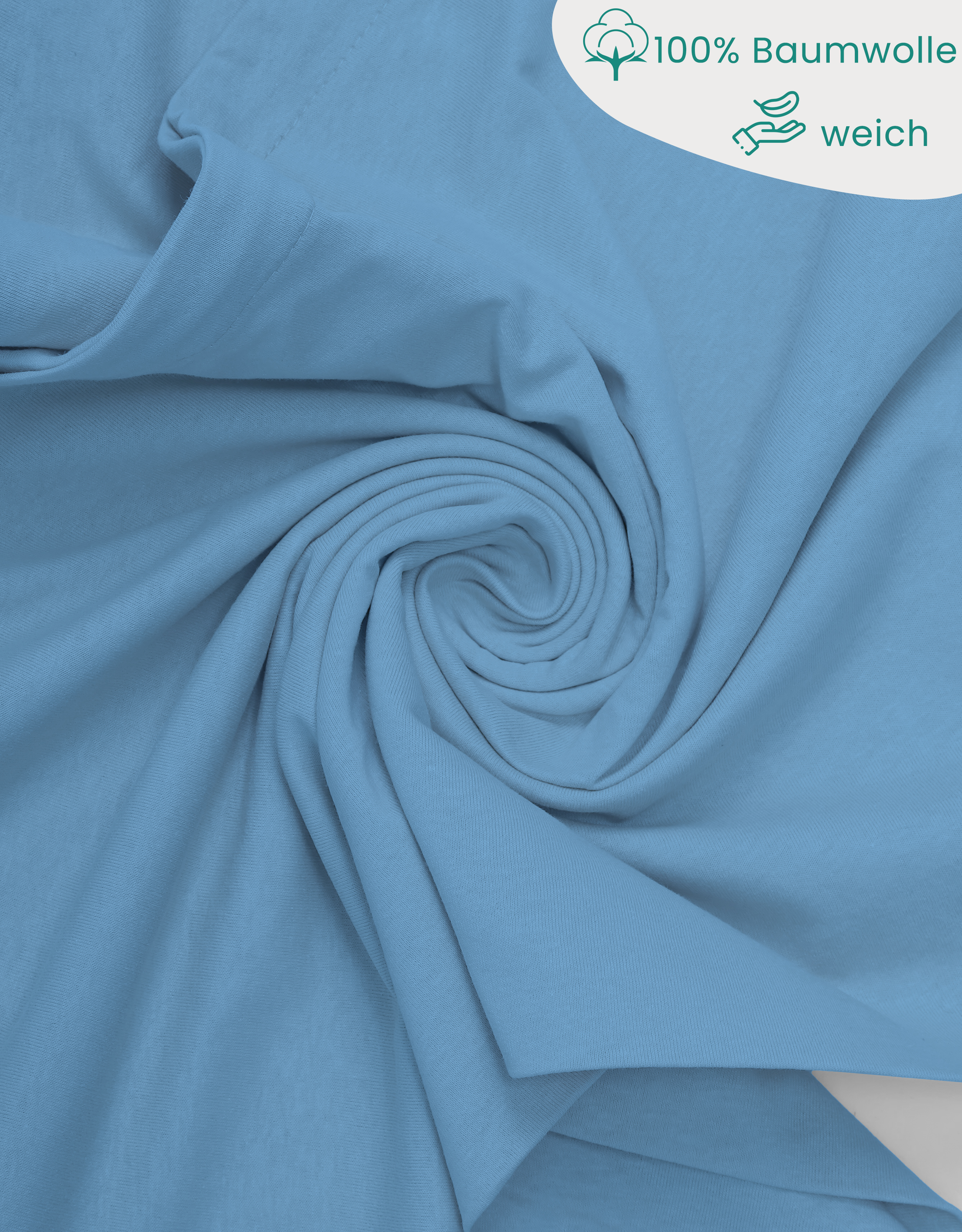 Livessa Eisblau Kissenbezug (2er Set)