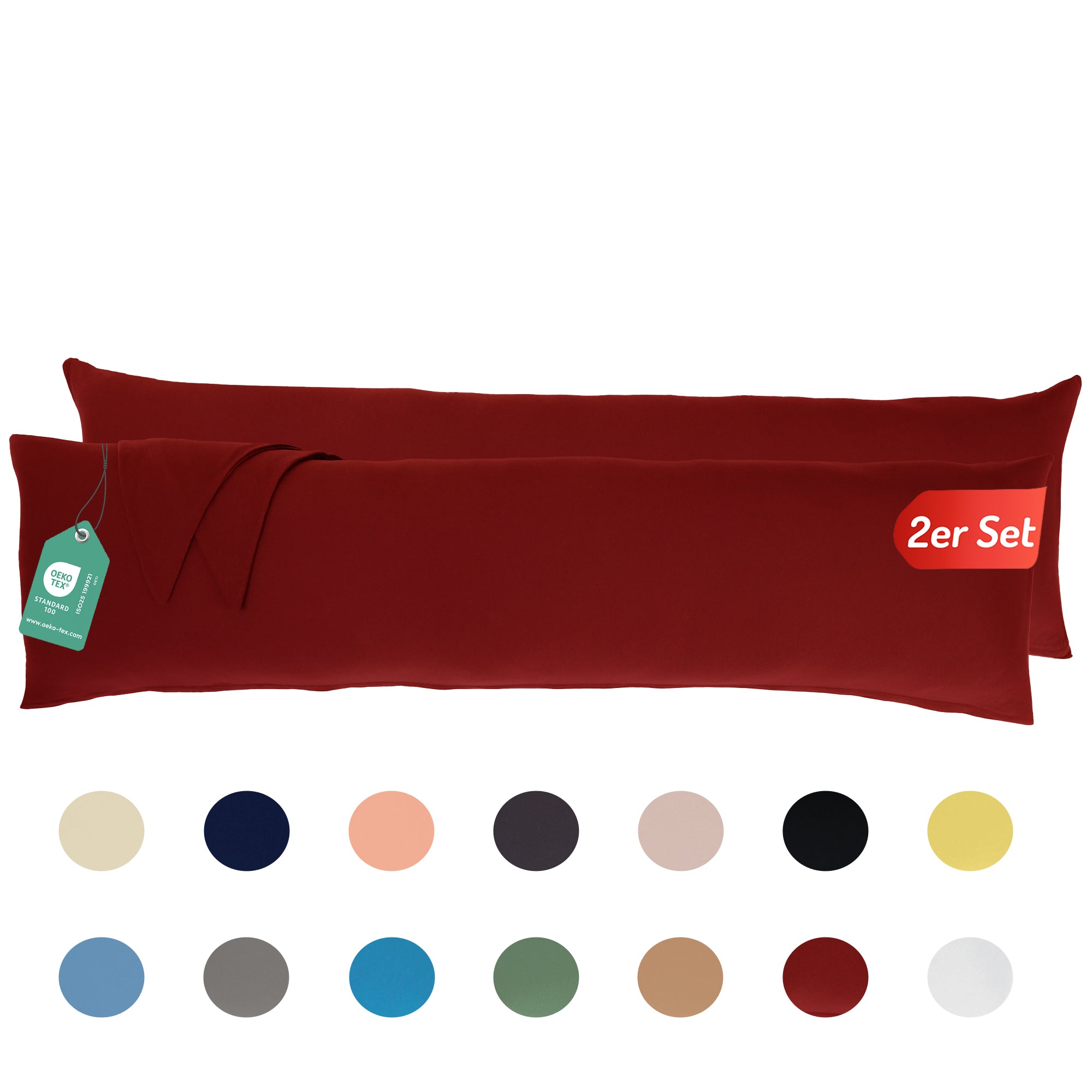 Livessa Kirschrot Kissenbezug (2er Set)