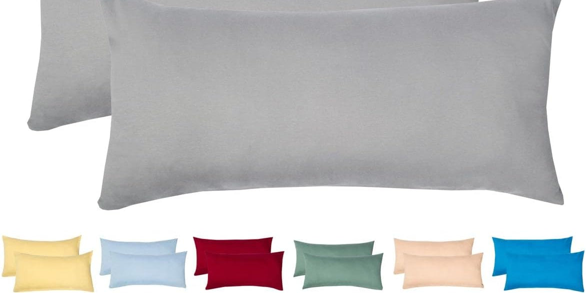 Livessa Grau Kissenbezug (2er Set)-Livessa-40x80-Livessa