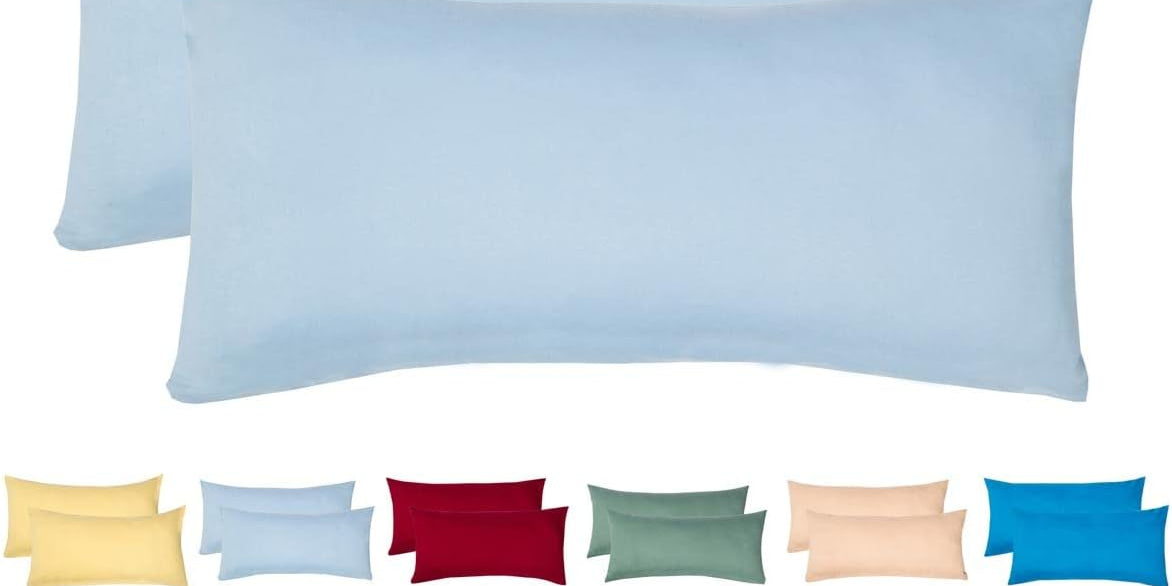Livessa Eisblau Kissenbezug (2er Set)-Livessa-40x80-Livessa