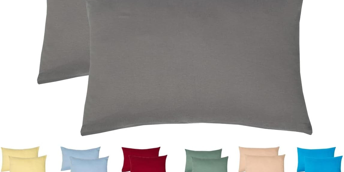 Livessa Grau Kissenbezug (2er Set)-Livessa-40x60-Livessa