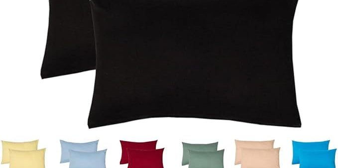Livessa Schwarz Kissenbezug (2er Set)-Livessa-40x60-Livessa