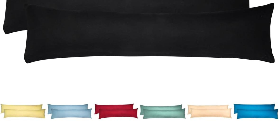 Livessa Schwarz Kissenbezug (2er Set)-Livessa-40x145-Livessa