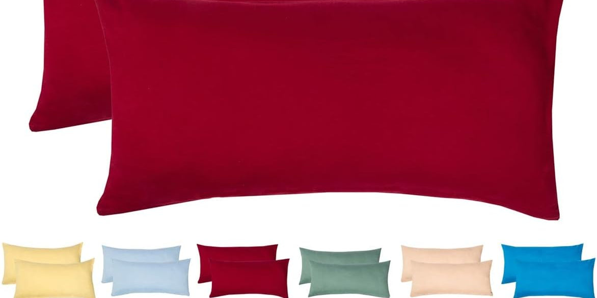 Livessa Kirschrot Kissenbezug (2er Set)-Livessa-40x80-Livessa