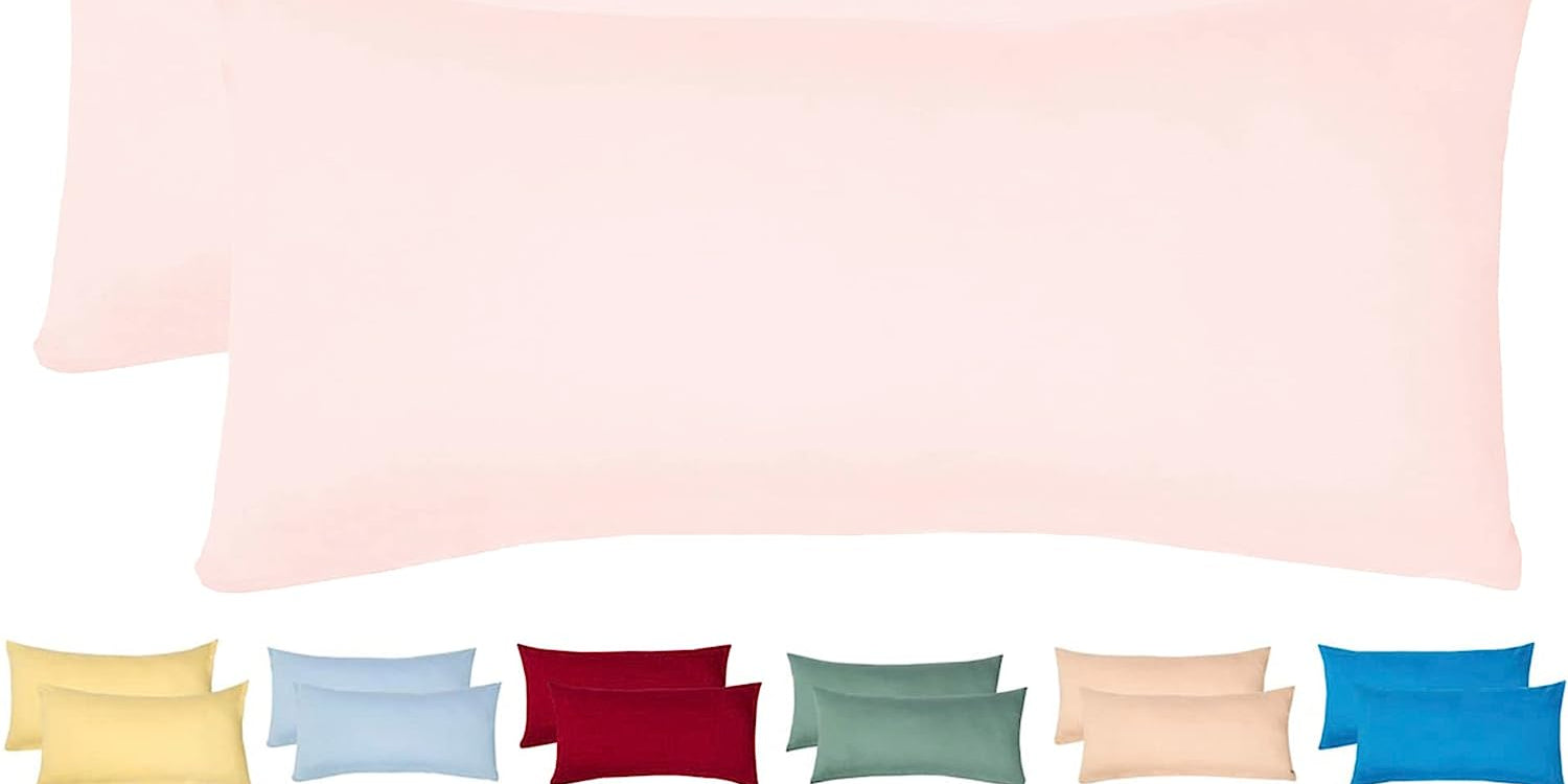 Livessa Puderrosa Kissenbezug (2er Set)-Livessa-40x80-Livessa