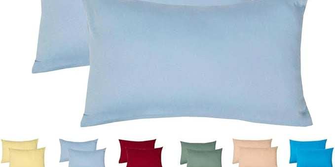 Livessa Eisblau Kissenbezug (2er Set)-Livessa-40x60-Livessa