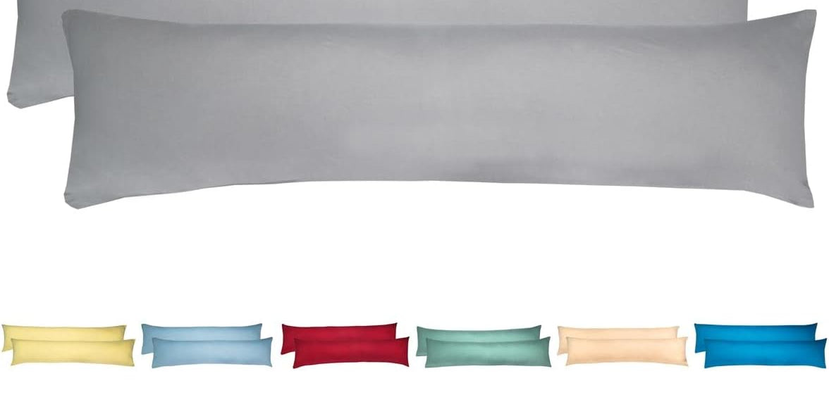 Livessa Grau Kissenbezug (2er Set)-Livessa-40x145-Livessa
