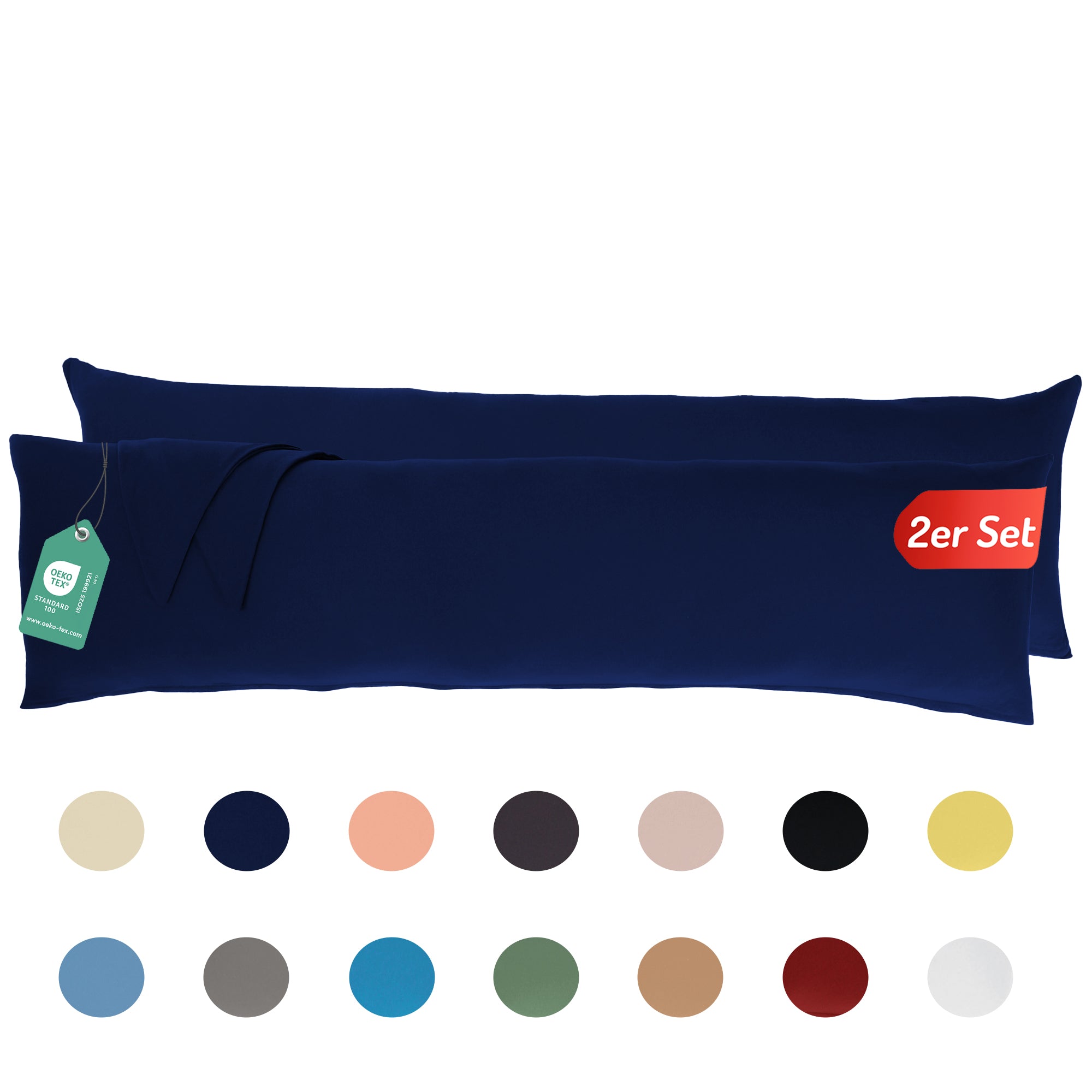 Livessa Dunkelblau Kissenbezug (2er Set)