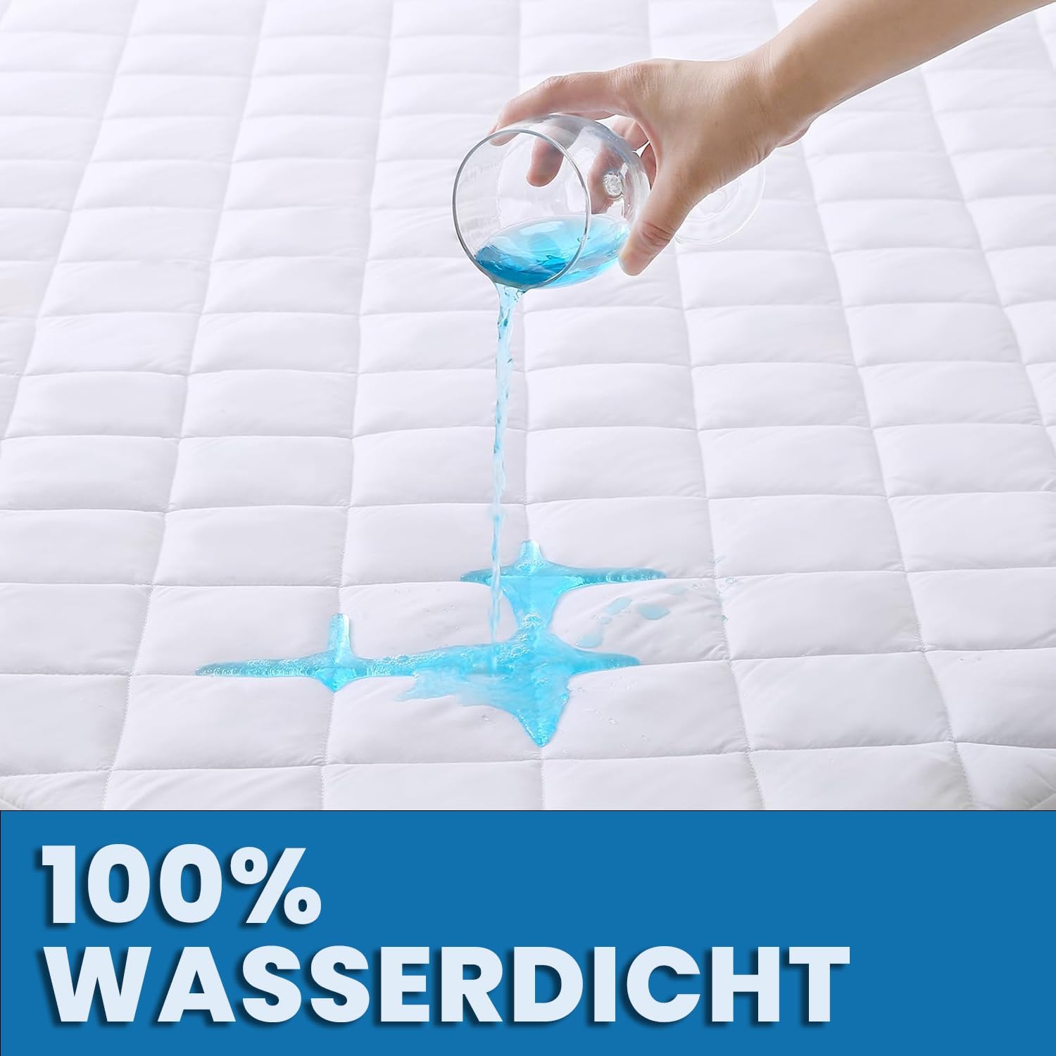 Livessa Gesteppte Matratzenschoner, wasserdicht