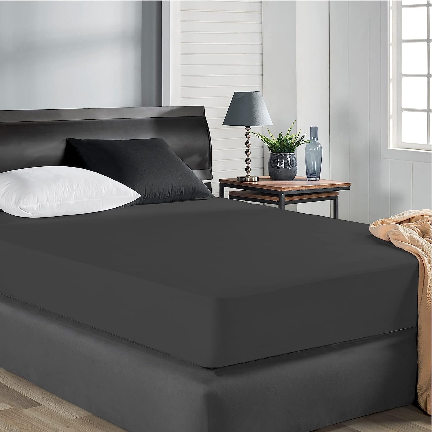 Limenda Anthrazit Inkontinenz Spannbettlaken/Matratzenschoner-Livessa-Livessa