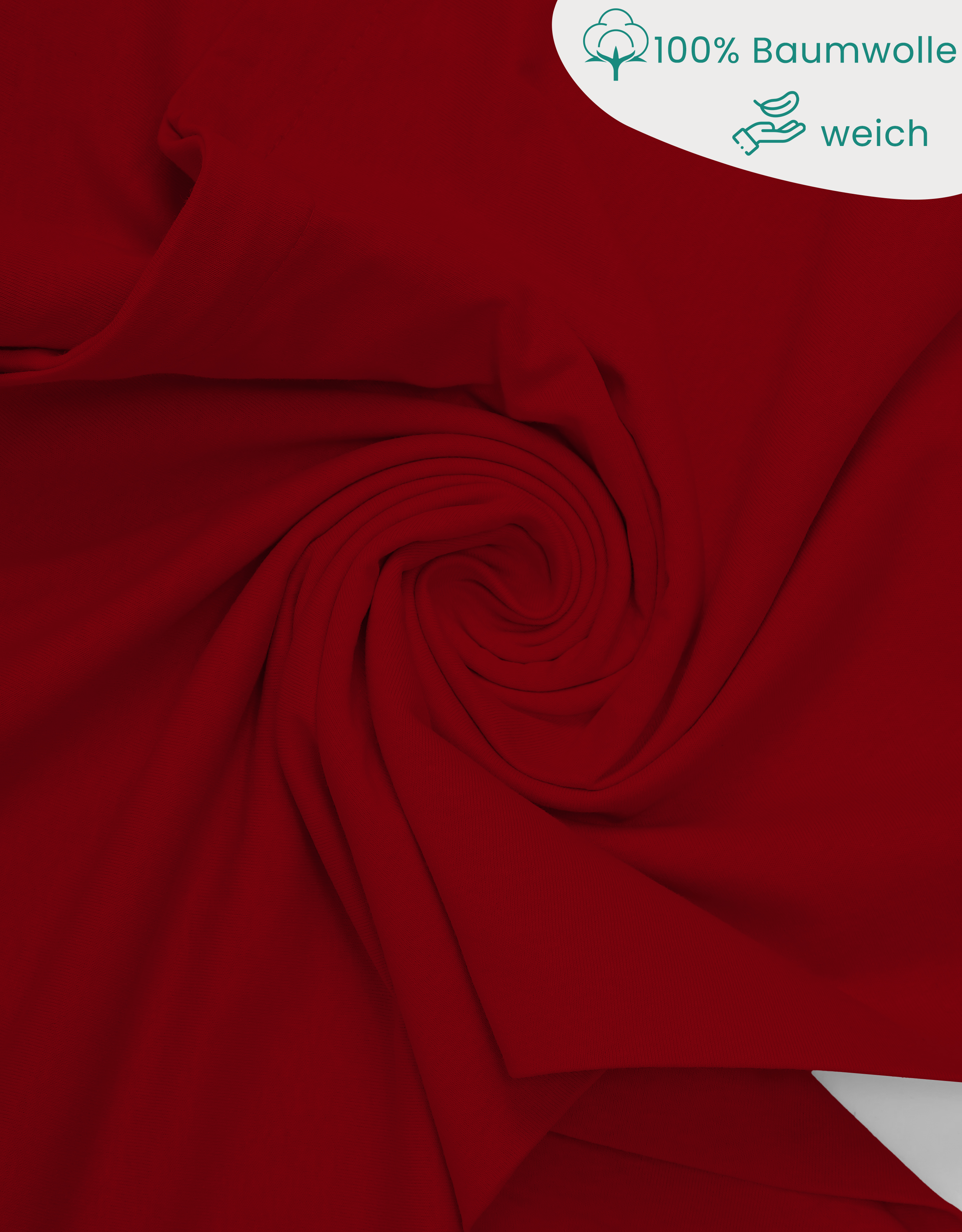 Livessa Kirschrot Kissenbezug (2er Set)