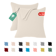 Livessa Creme Kissenbezug (2er Set)