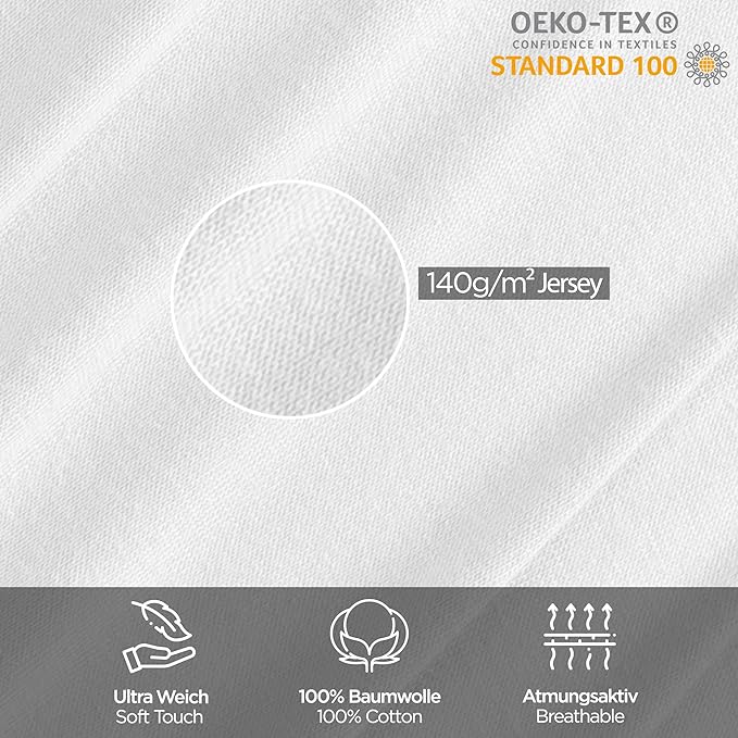 Limenda Weiß Inkontinenz Spannbettlaken/Matratzenschoner-Livessa-Livessa