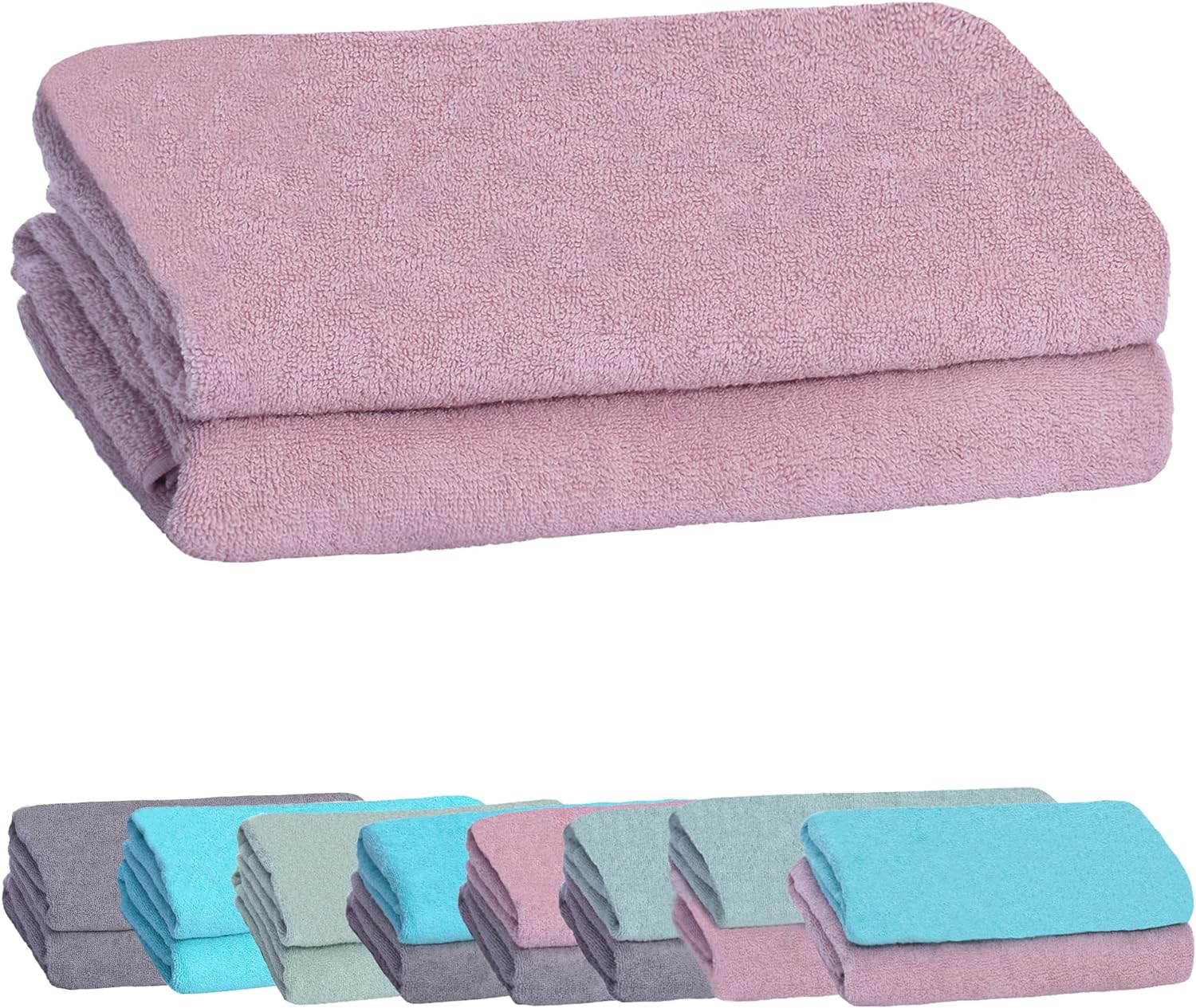 Hops Rosa Handtücher Set-Hops-Livessa