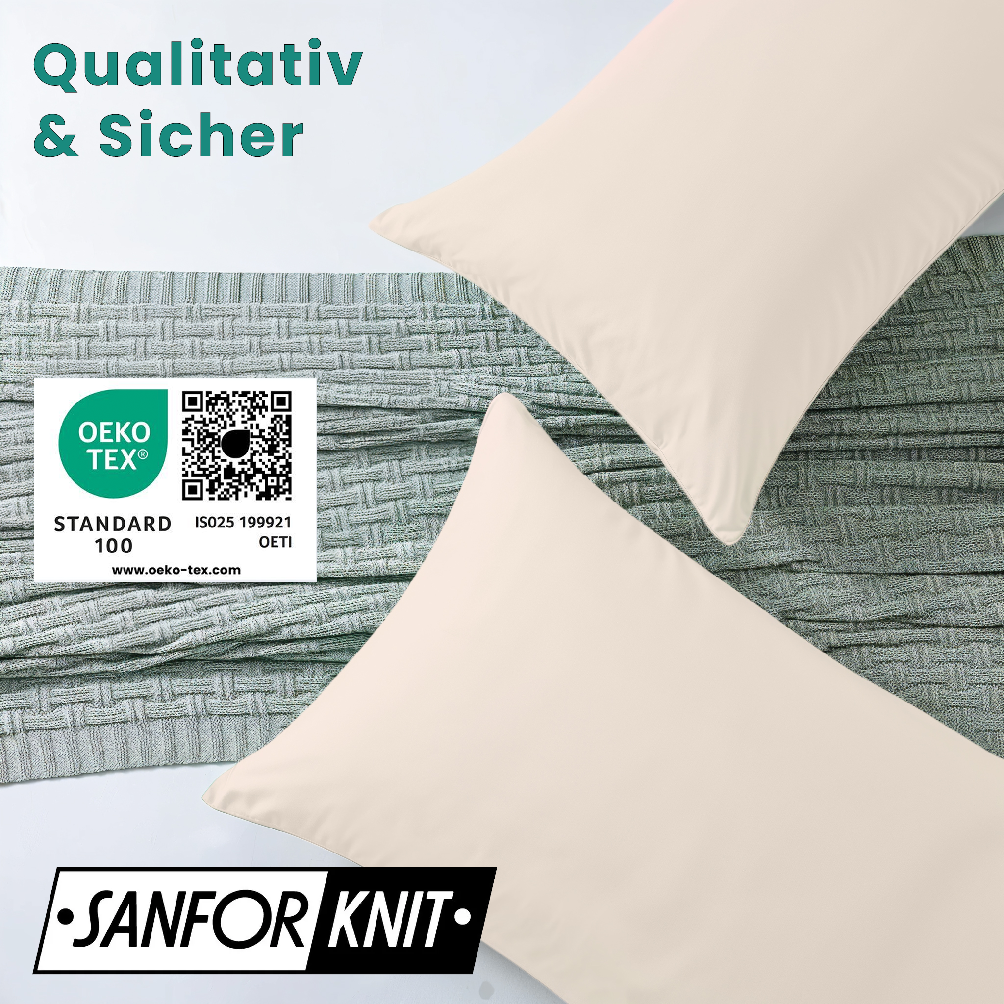 Livessa Creme Kissenbezug (2er Set)