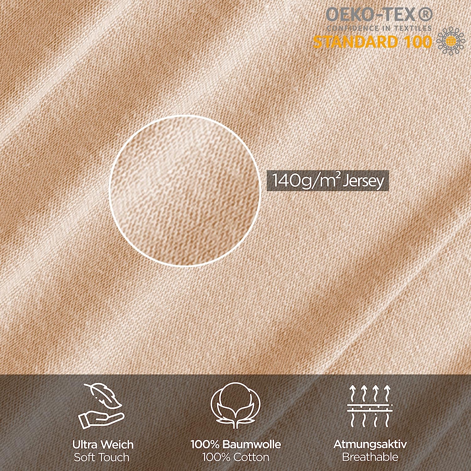 Livessa Beige Bettbezug-Livessa-Livessa