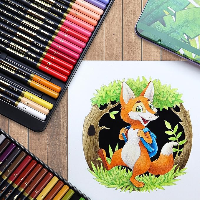 PAGOS Aquarellstifte, 72 Stück im Etui-Livessa-Livessa