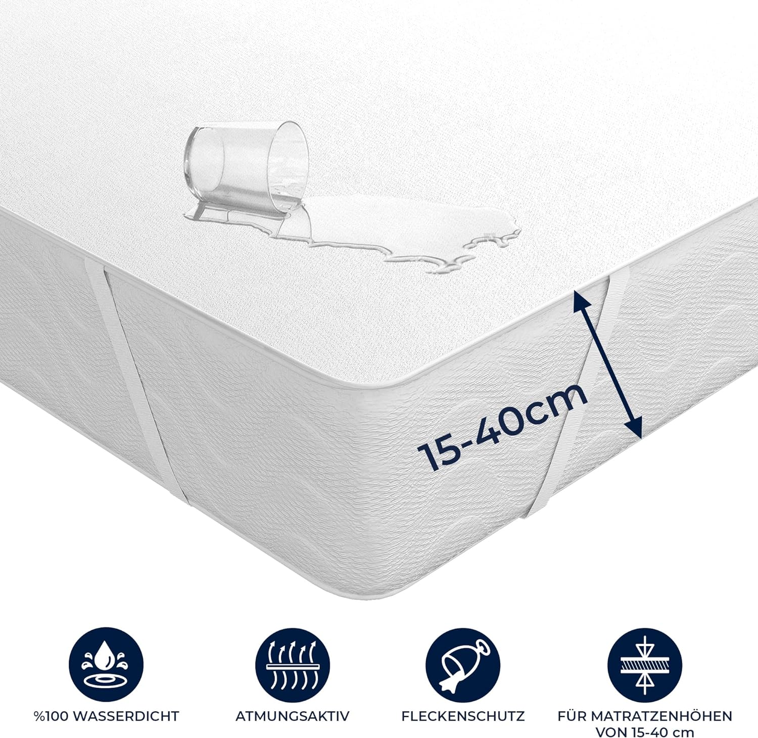 Hotel Bedarf Livessa Matratzenschoner vier Eckgummis