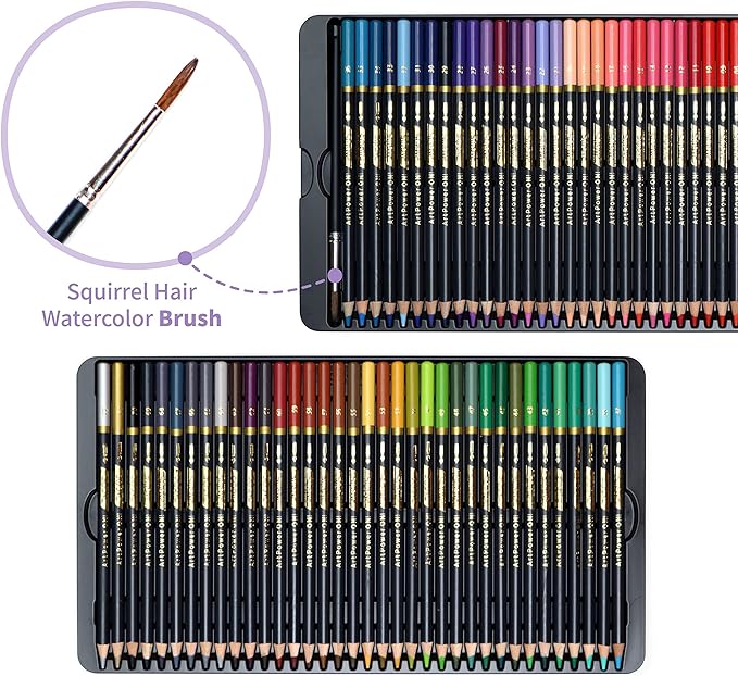 PAGOS Aquarellstifte, 72 Stück im Etui-Livessa-Livessa