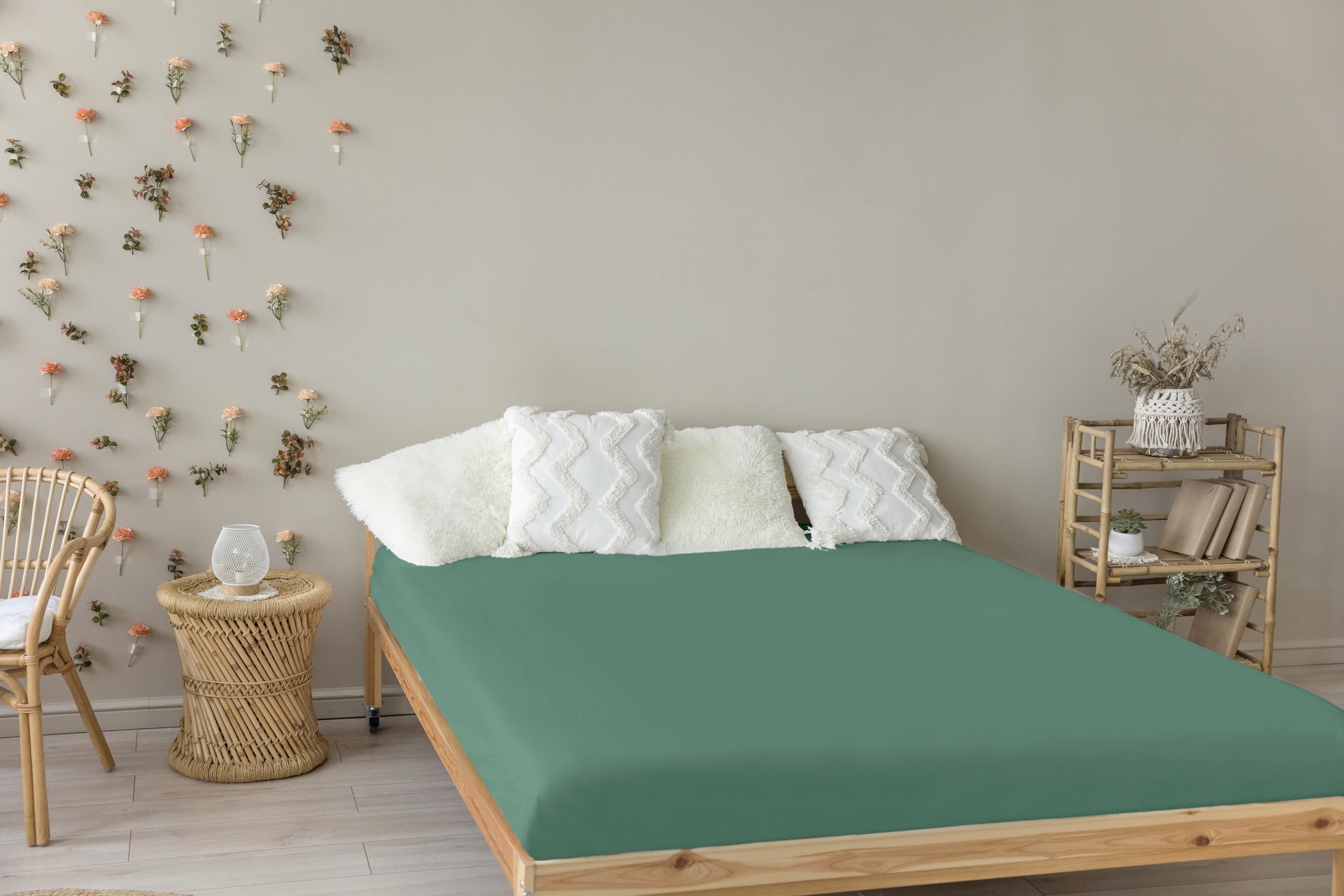 Livessa Lichtgrün Spannbettlaken-Livessa-Livessa