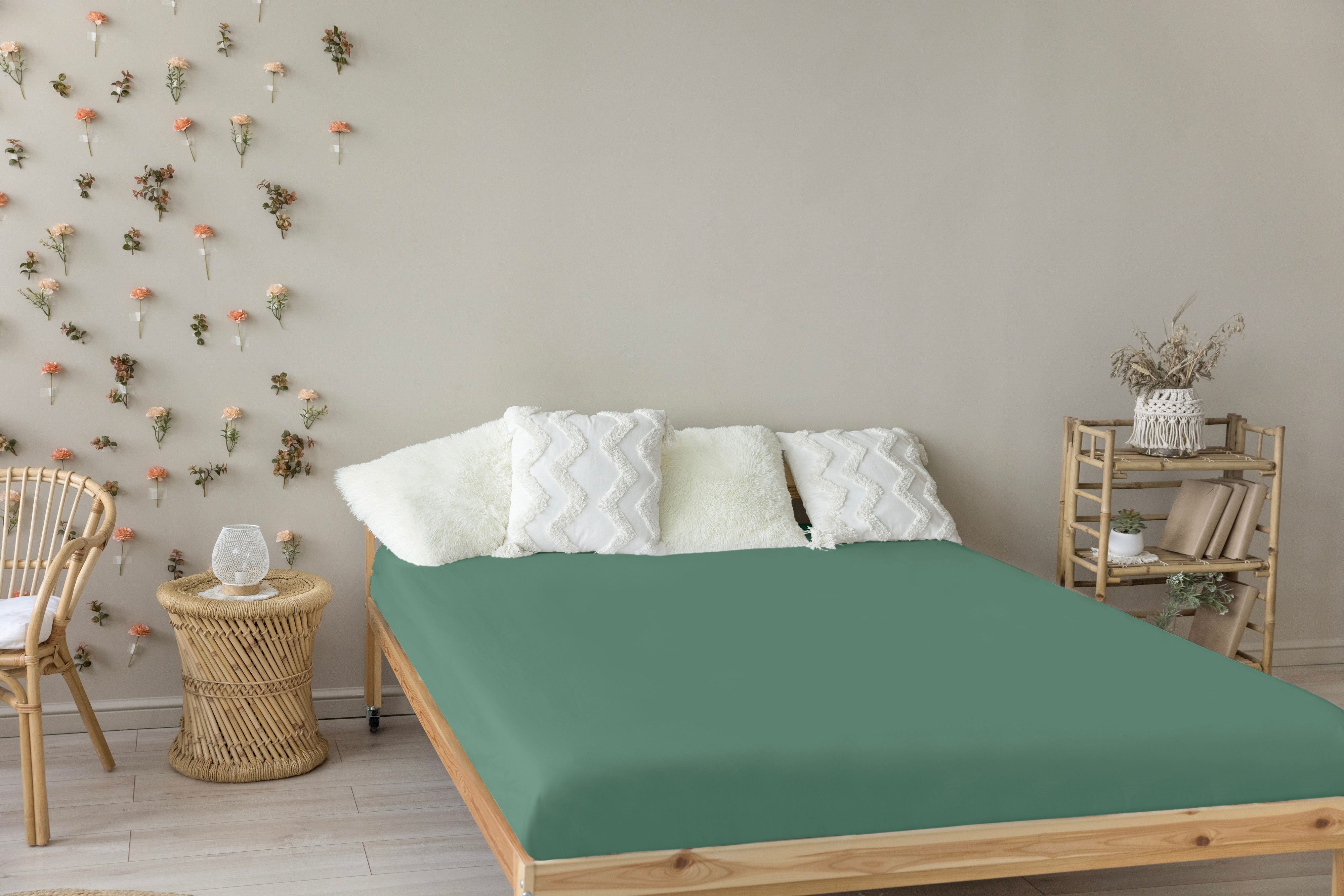 Livessa Lichtgrün Spannbettlaken-Livessa-Livessa