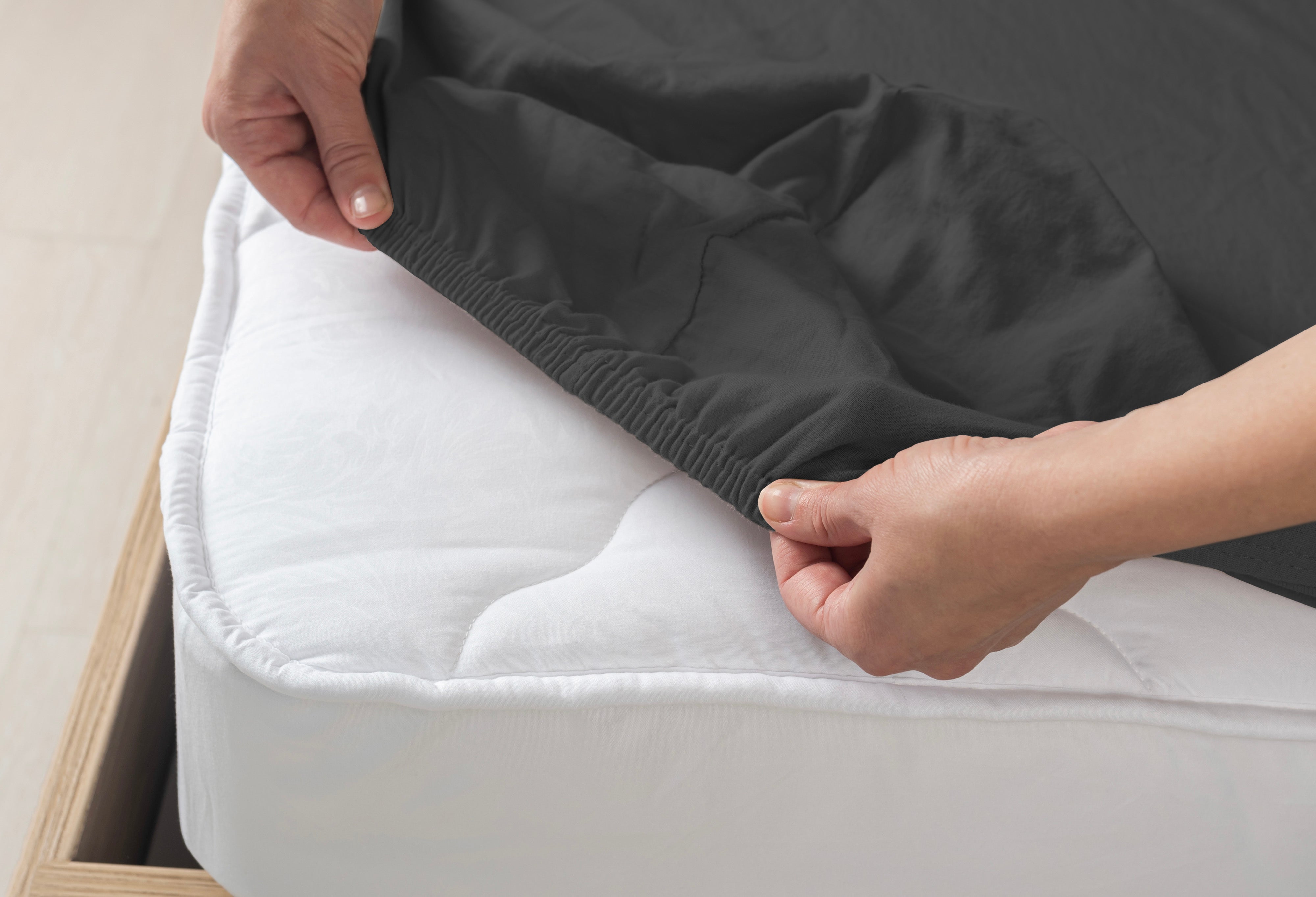 Livessa Anthrazit Spannbettlaken-Livessa-Livessa