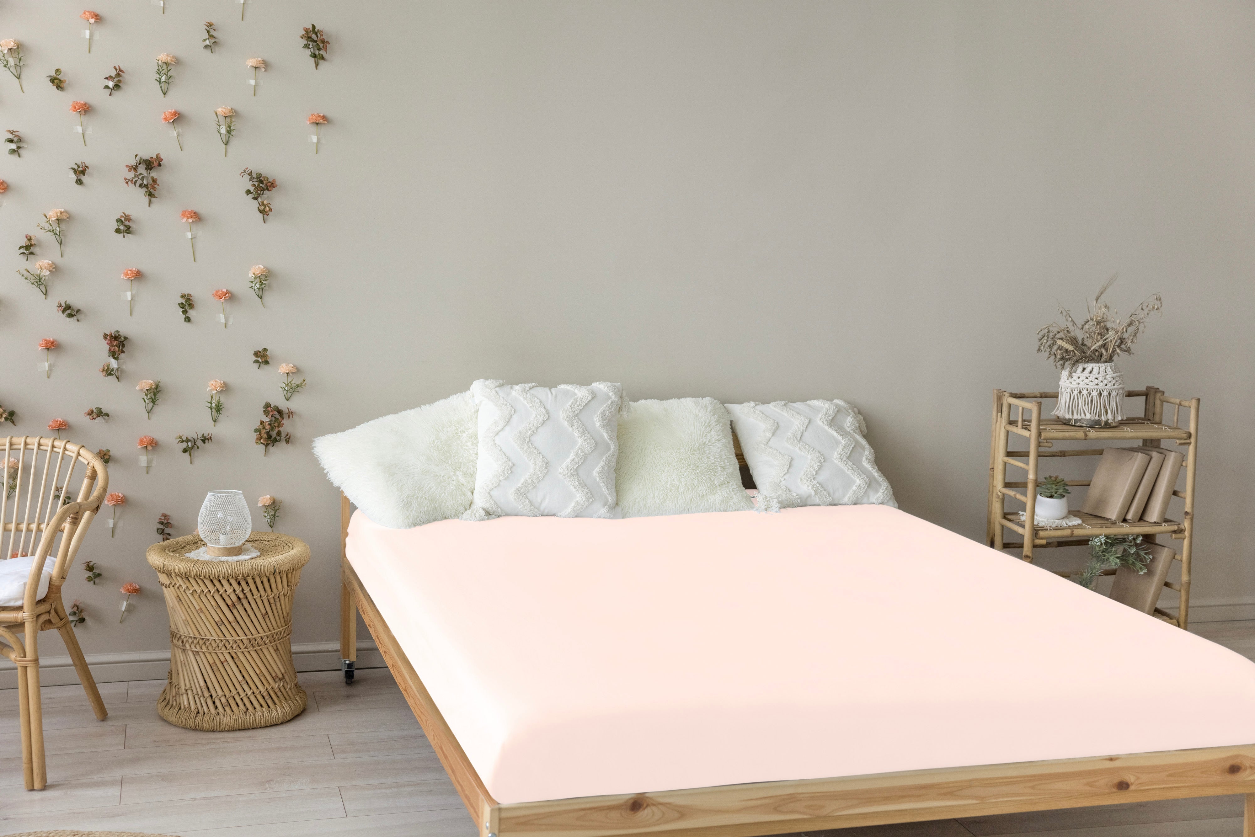 Livessa Puderrosa Spannbettlaken-Livessa-Livessa