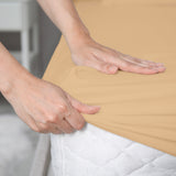 Livessa Beige Spannbettlaken-Livessa-Livessa
