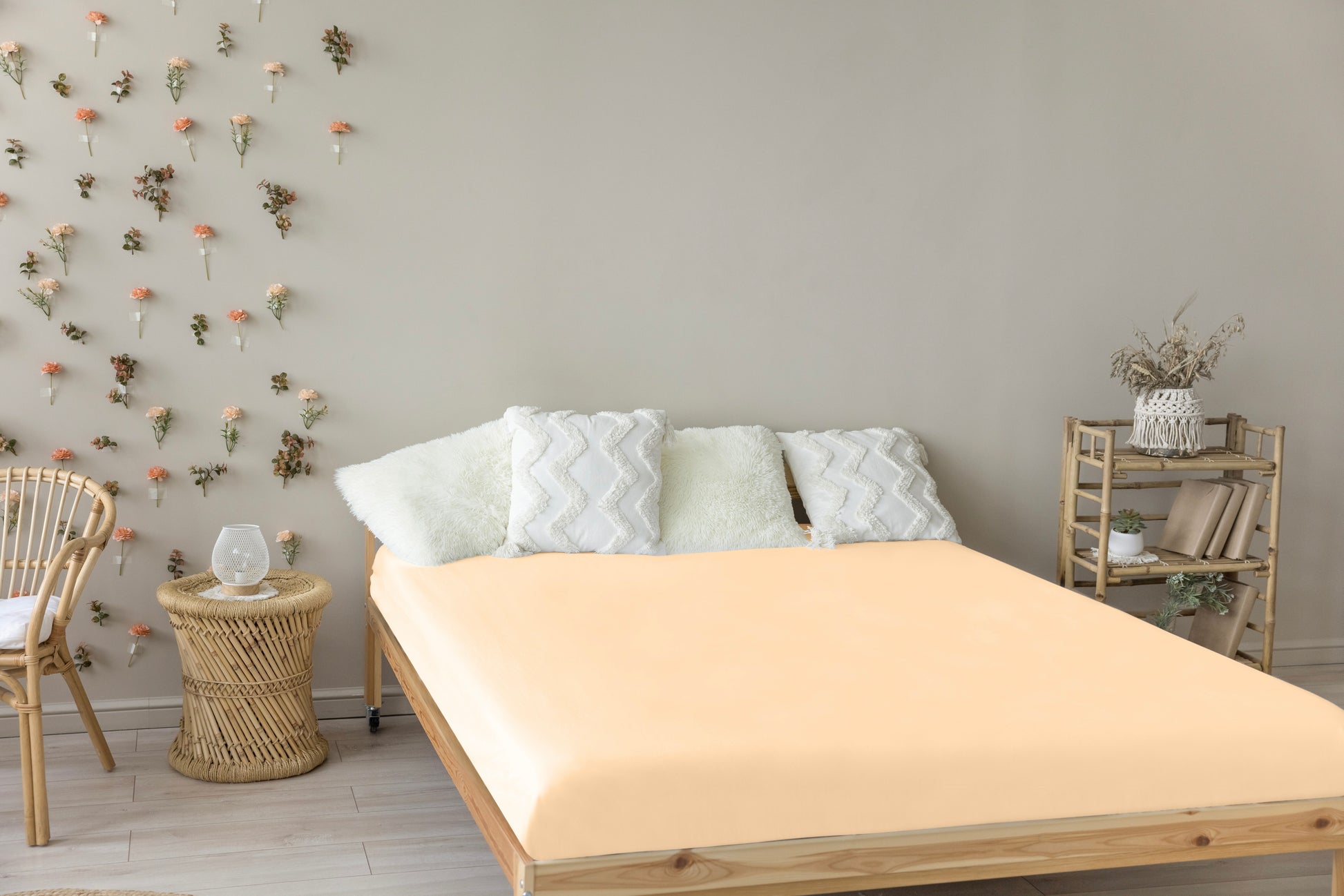 Livessa Beige Spannbettlaken-Livessa-Livessa