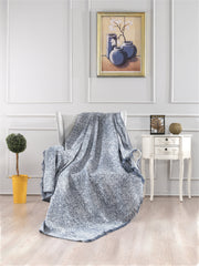 Jeansblau Tagesdecke