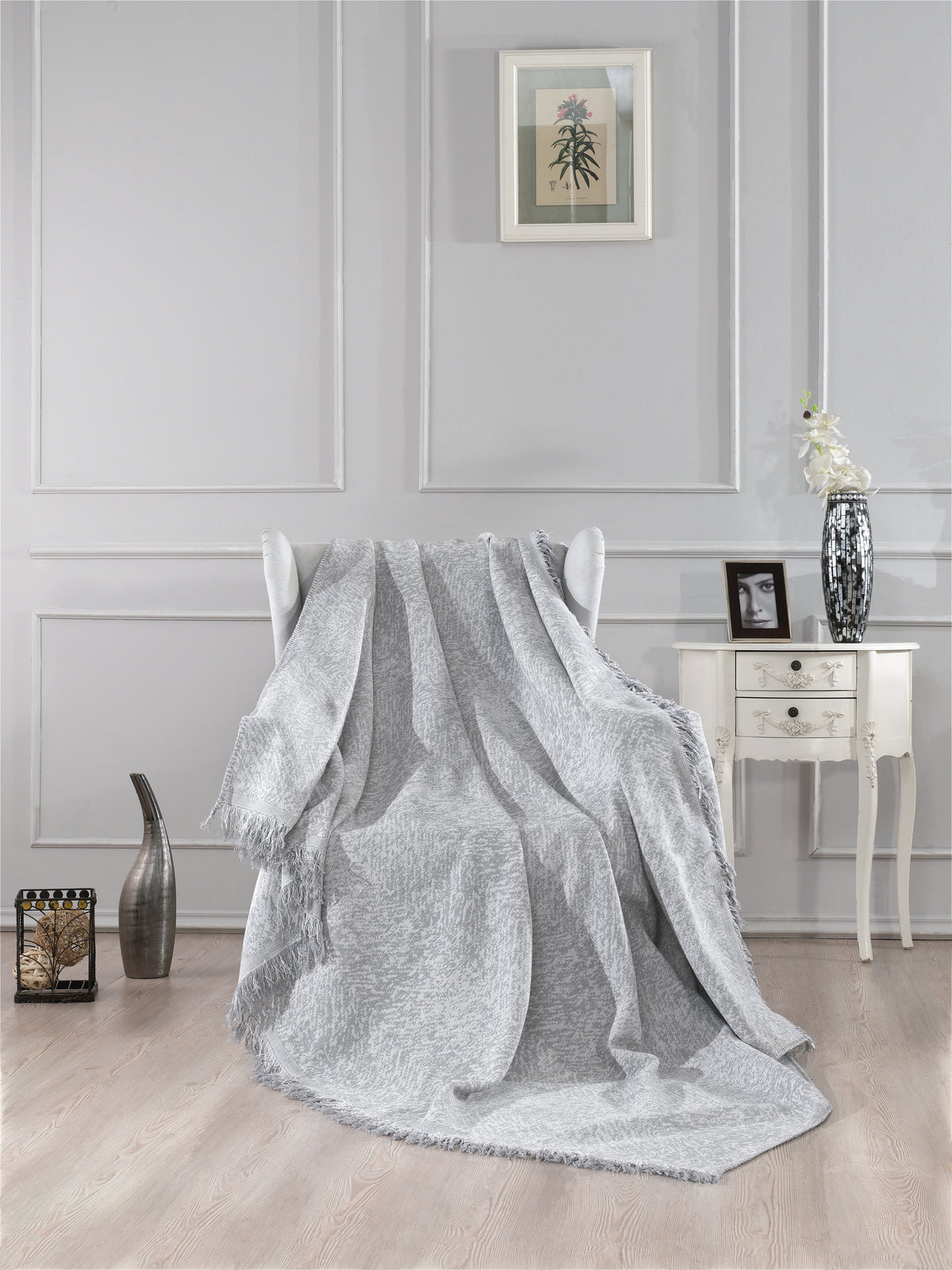 Grau Tagesdecke – Livessa