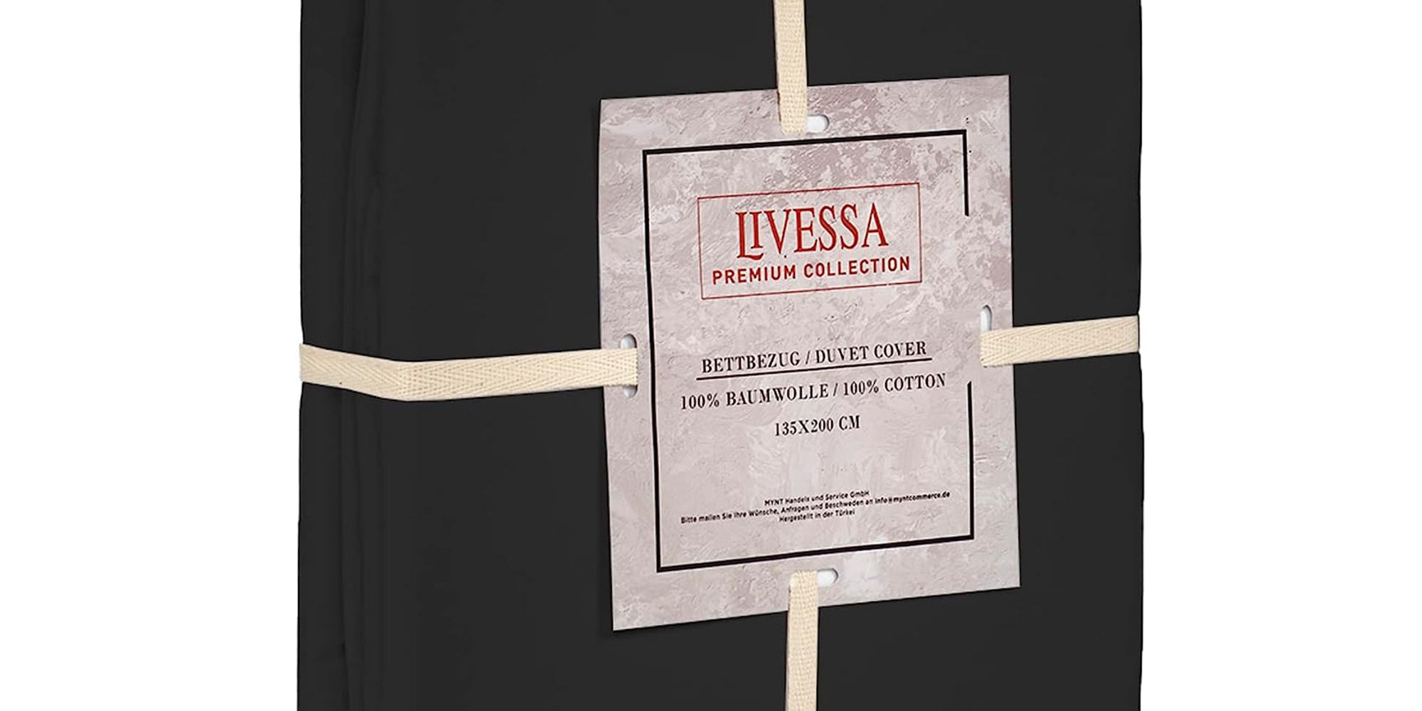 Livessa Schwarz Bettbezug-Livessa-Livessa