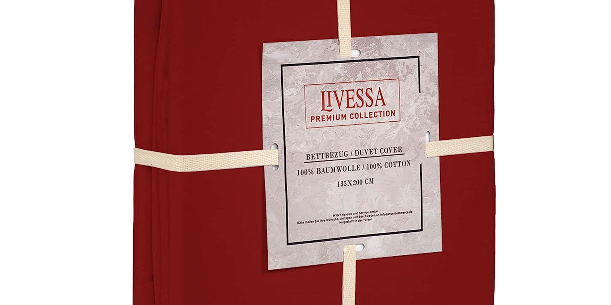 Livessa Kirschrot Bettbezug-Livessa-Livessa