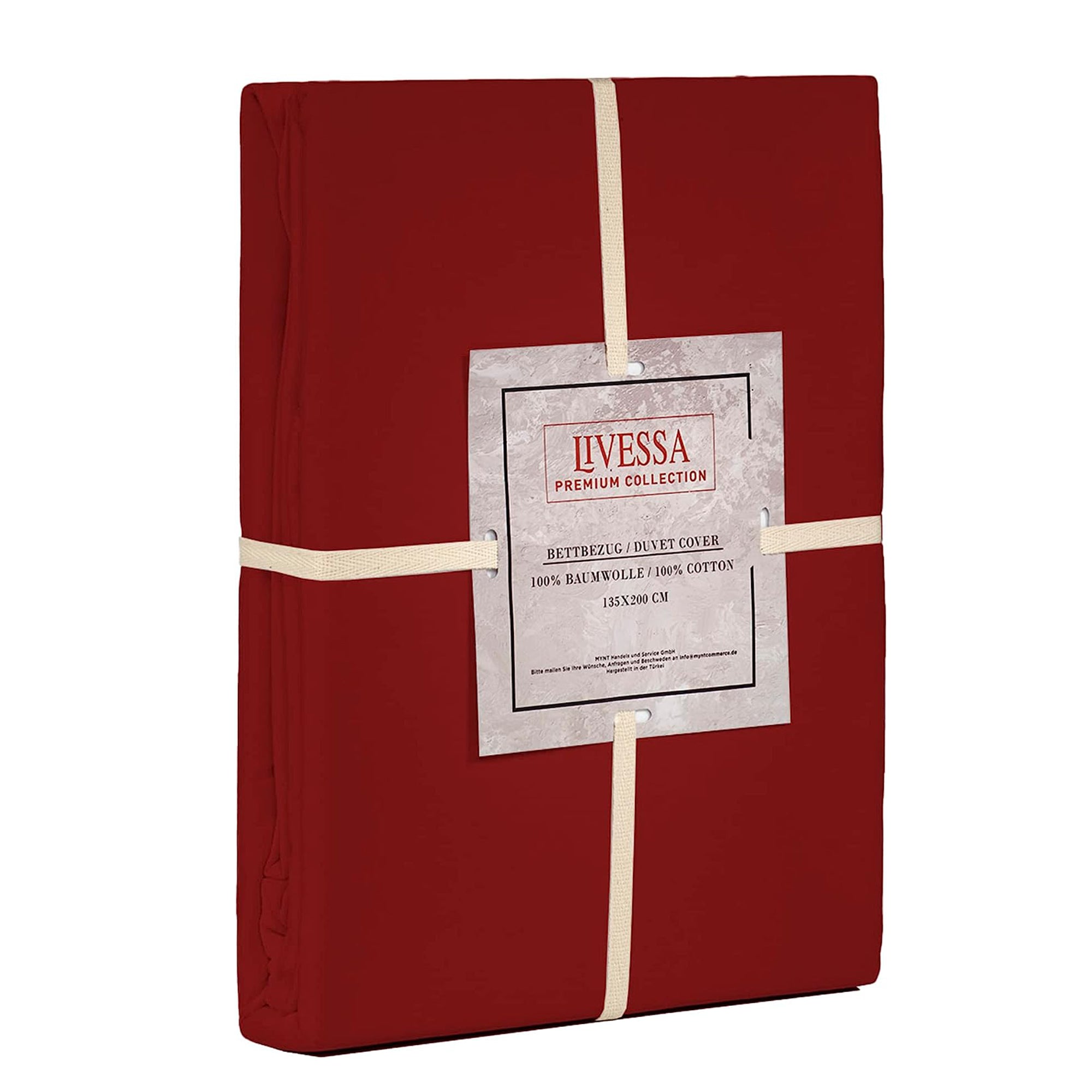 Livessa Kirschrot Bettbezug-Livessa-Livessa