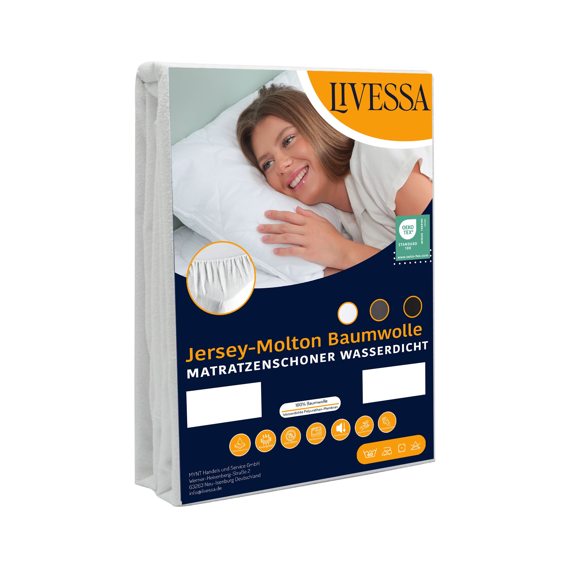 Livessa Inkontinenz Spannbettlaken/Matratzenschoner