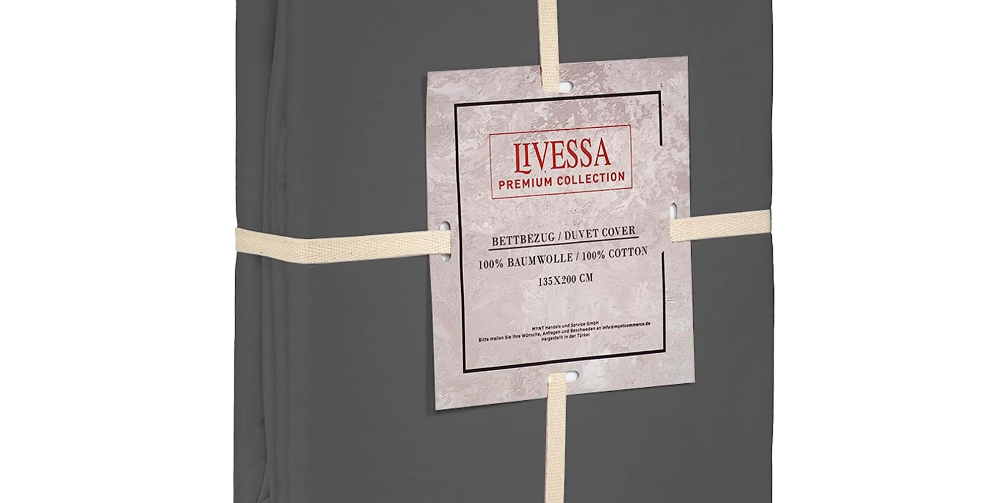 Livessa Anthrazit Bettbezug-Livessa-Livessa