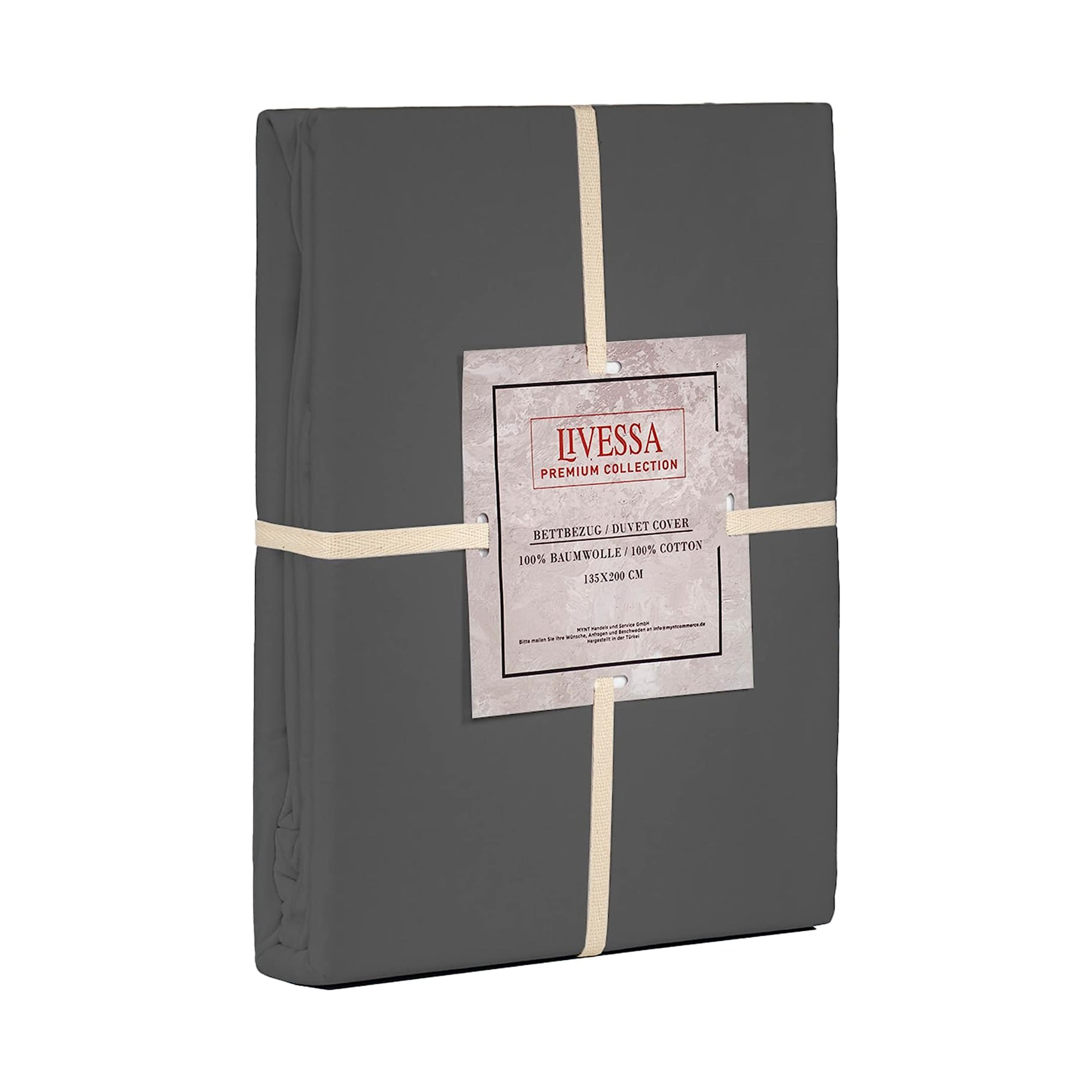 Livessa Anthrazit Bettbezug-Livessa-Livessa