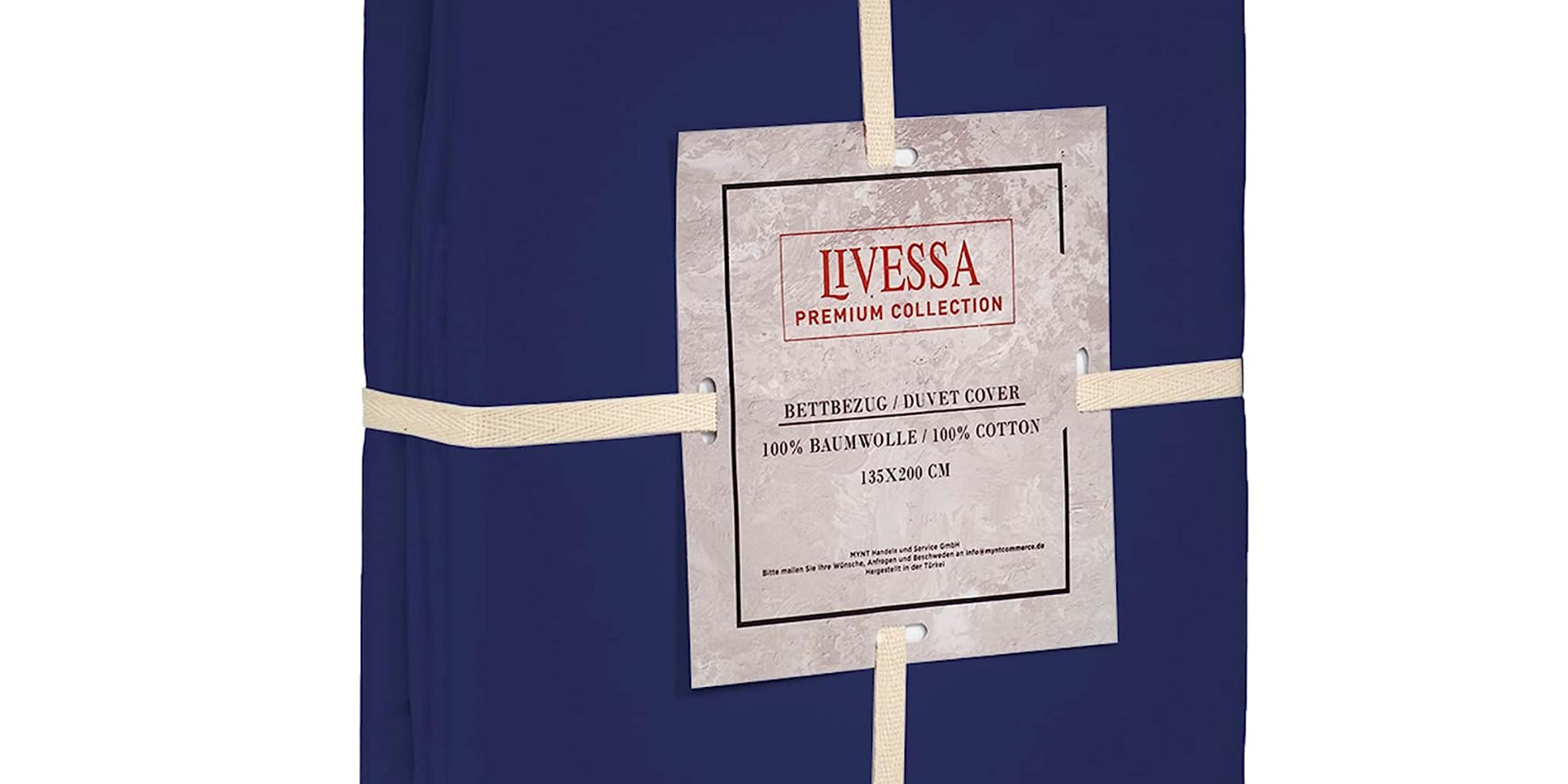 Livessa Dunkelblau Bettbezug-Livessa-Livessa