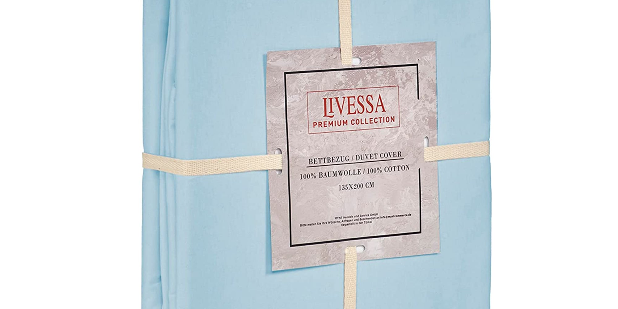 Livessa Eisblau Bettbezug-Livessa-Livessa