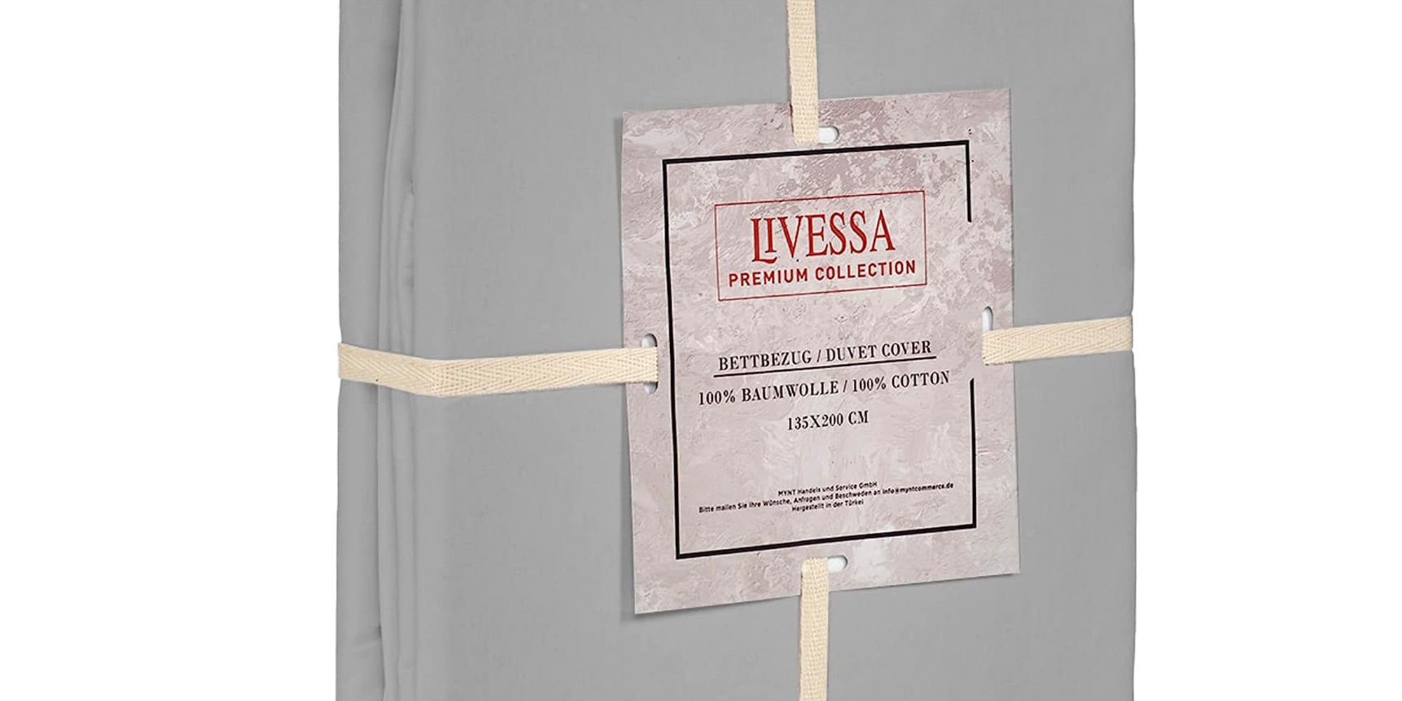 Livessa Grau Bettbezug-Livessa-Livessa