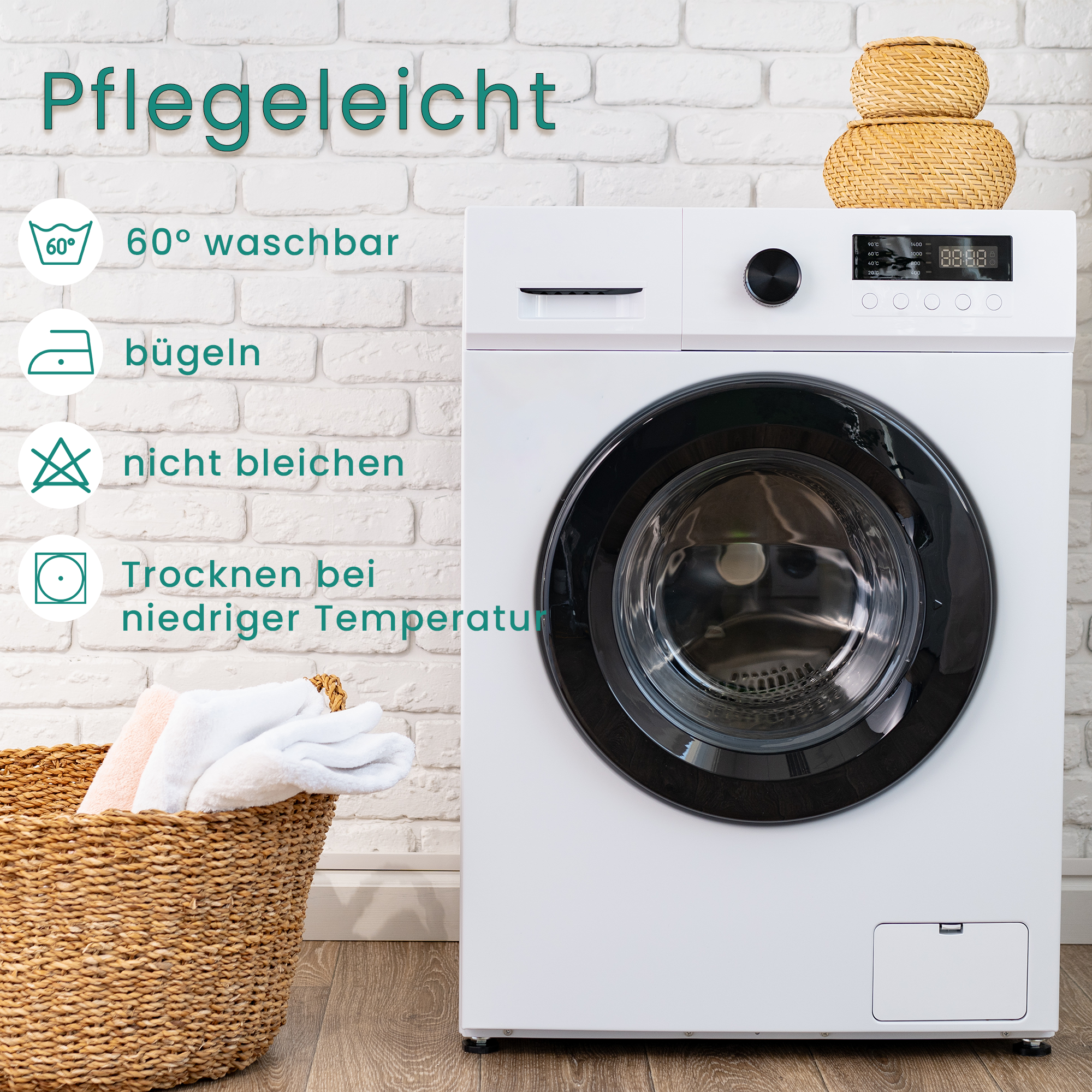 Livessa Dunkeltürkis Kissenbezug (2er Set)