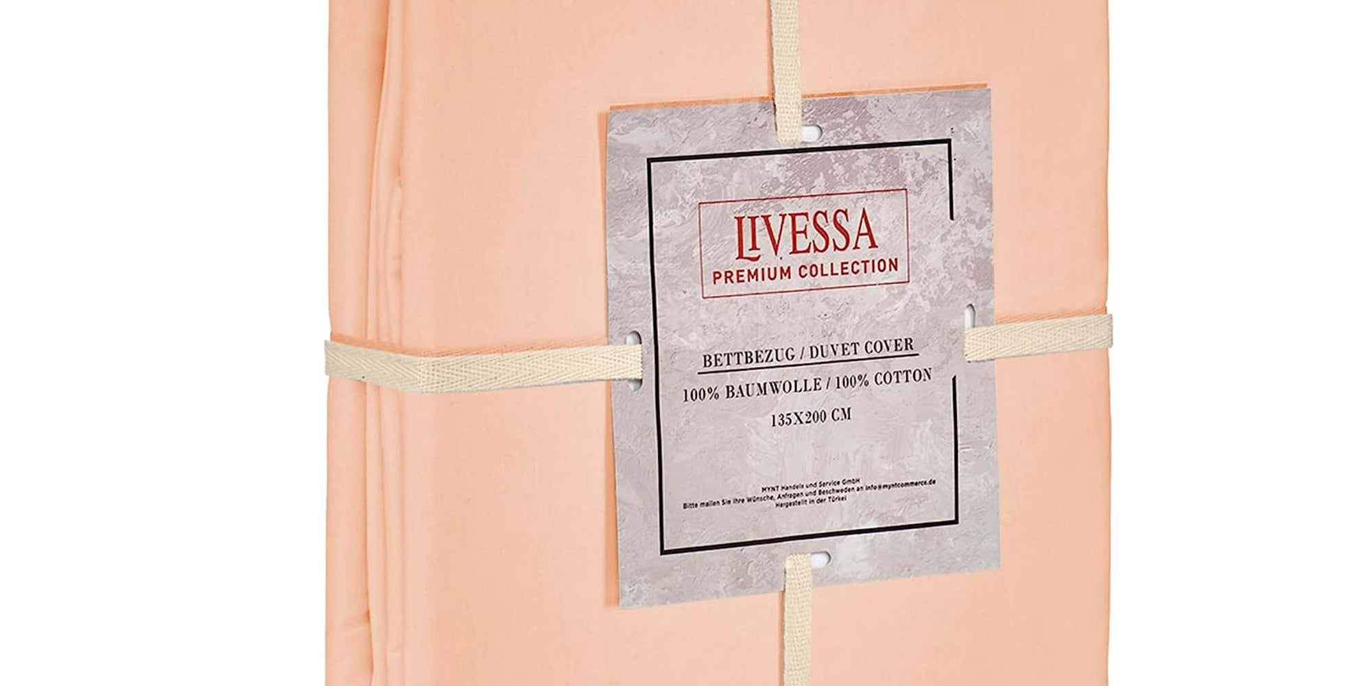 Livessa Heller Lachs Bettbezug-Livessa-Livessa