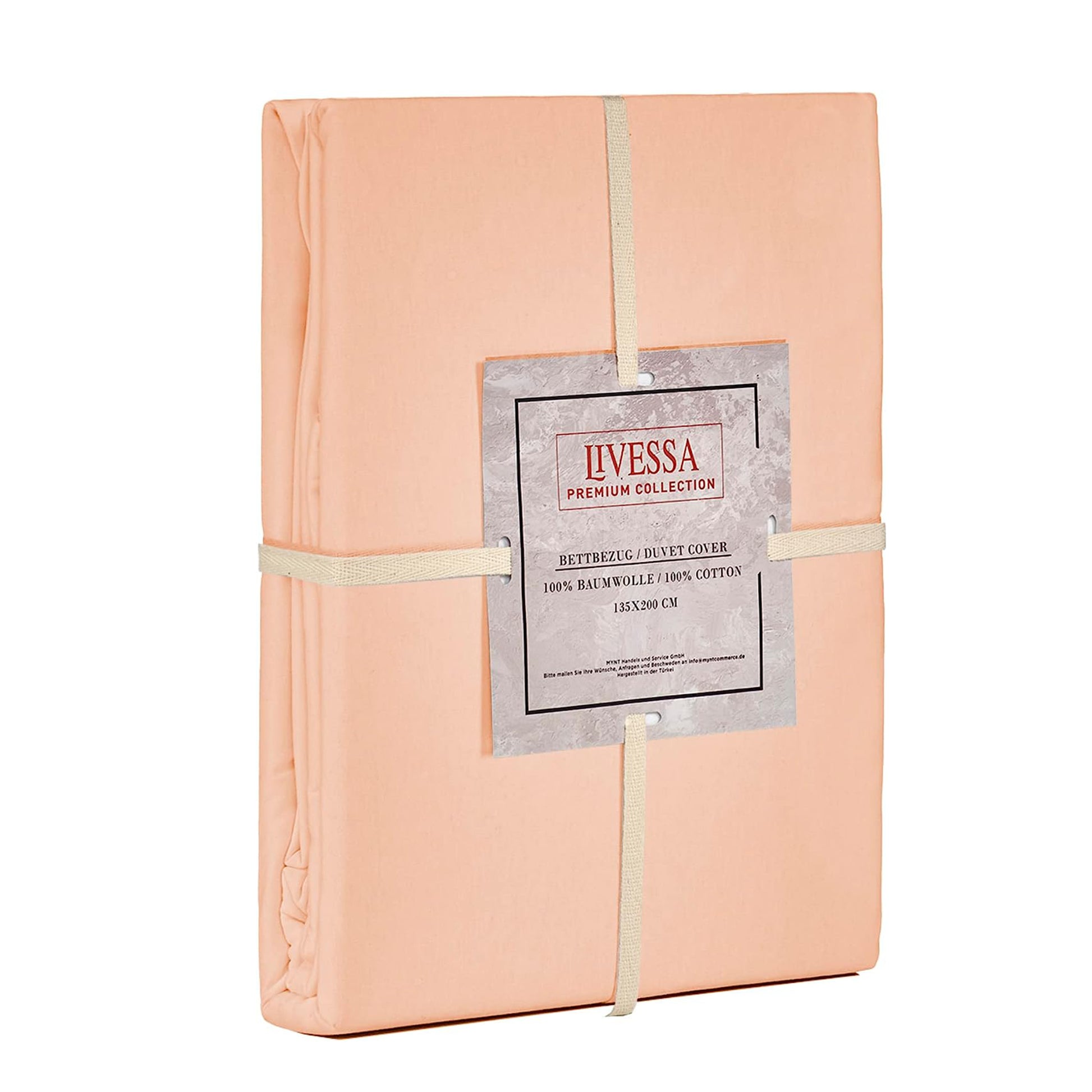 Livessa Heller Lachs Bettbezug-Livessa-Livessa