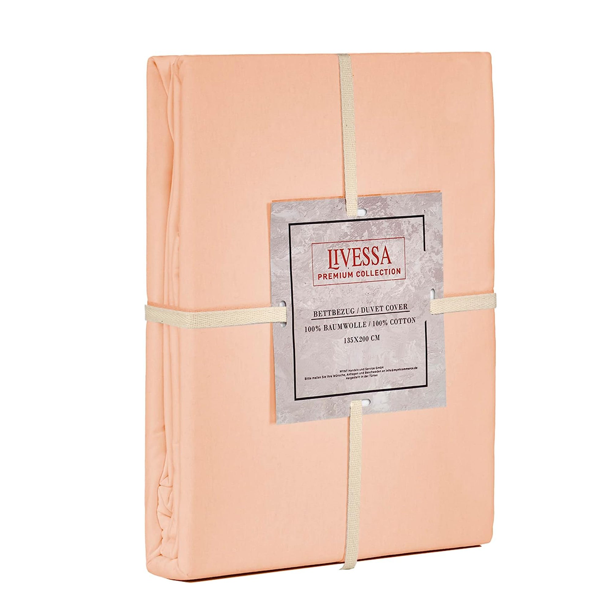 Livessa Heller Lachs Bettbezug-Livessa-Livessa